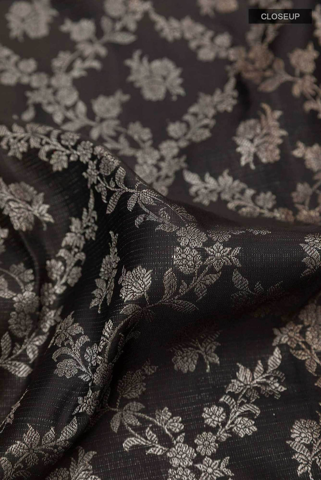 Black Kanchipuram Silk Saree