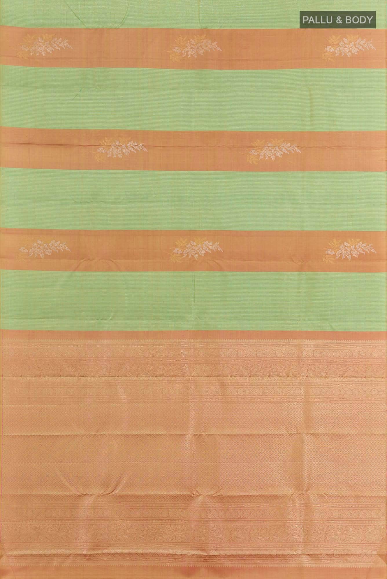 Multi Dual Tone Kanchipuram Silk Saree