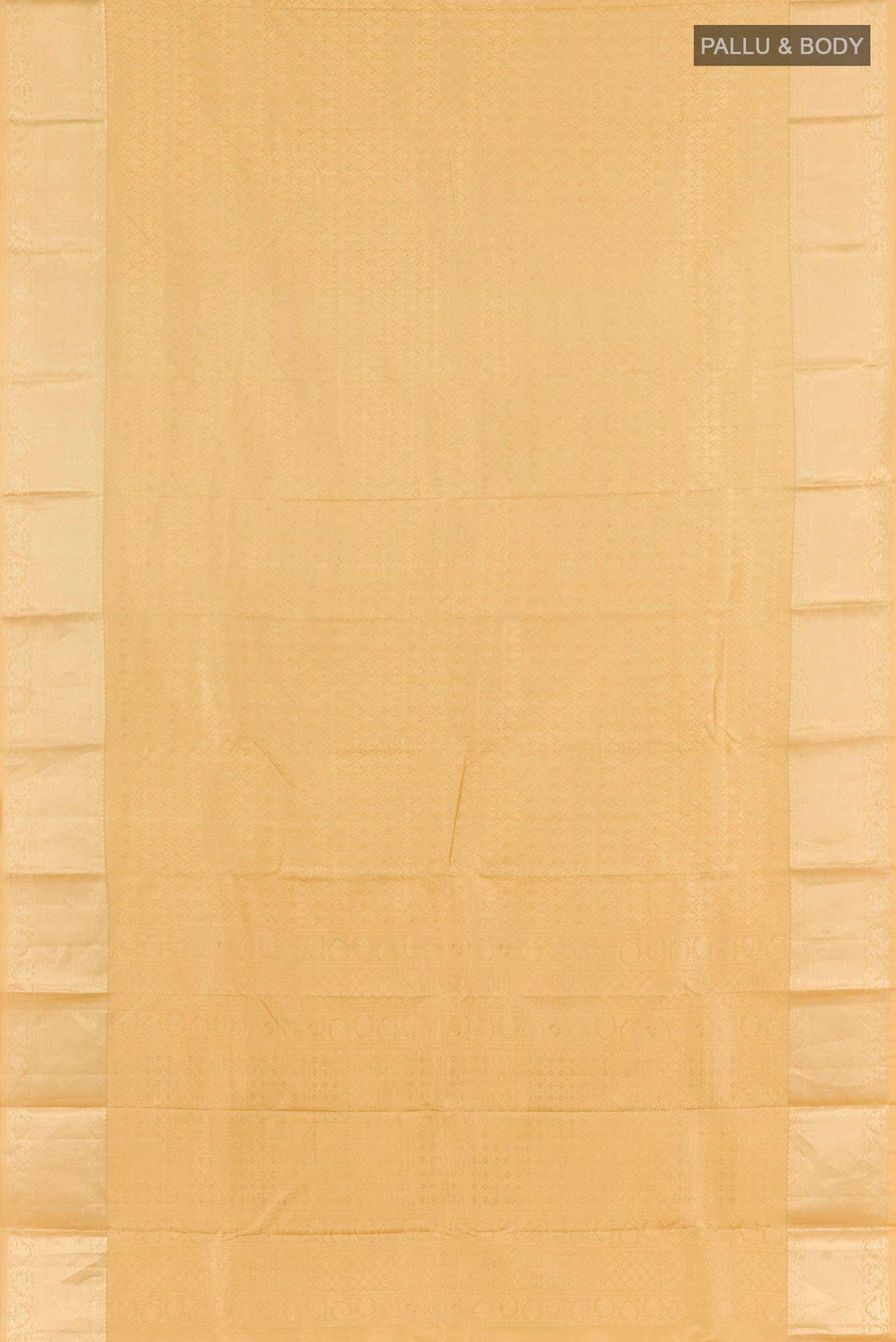 Golden Kanchipuram Silk Saree
