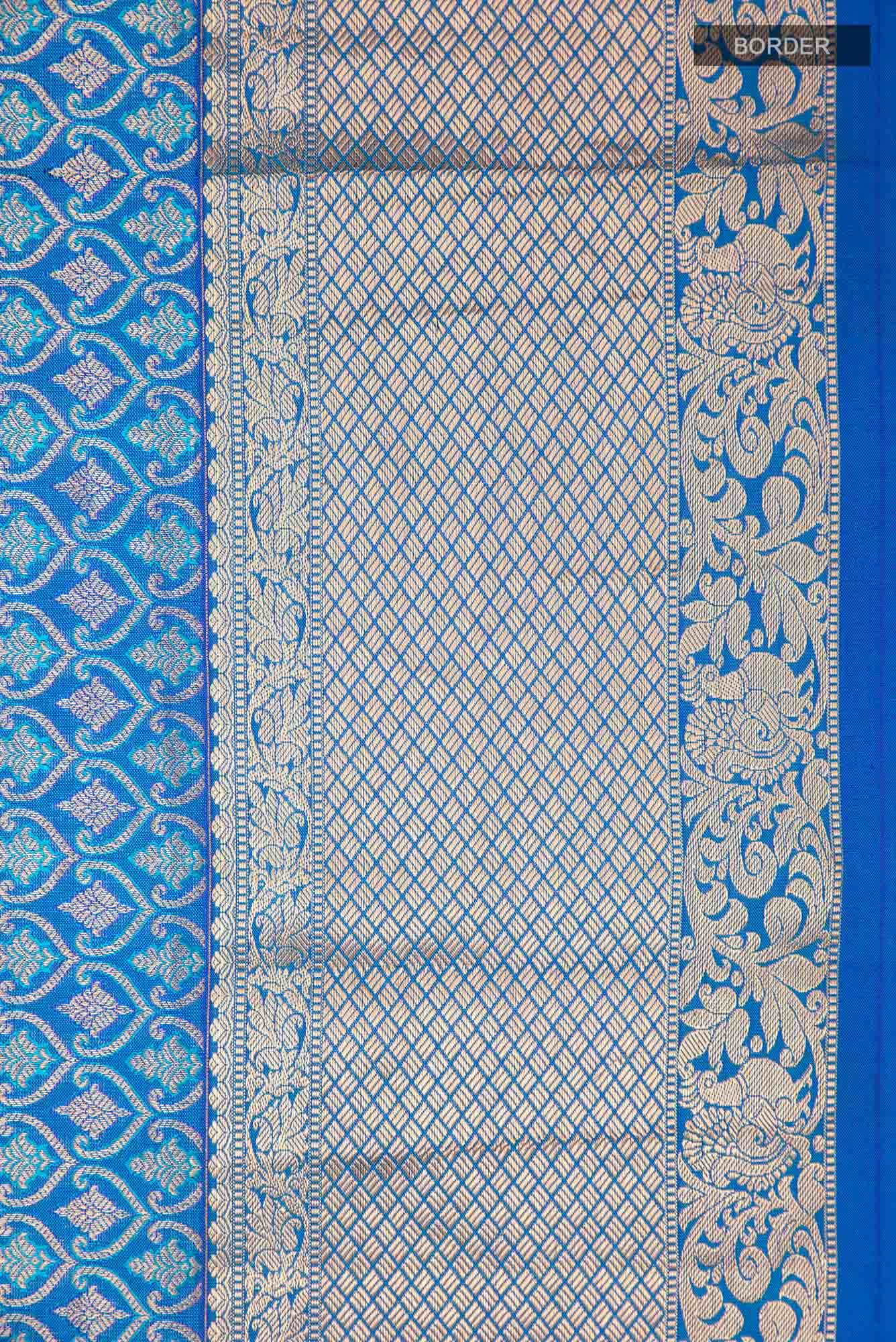 Blue Kanchipuram Silk Saree
