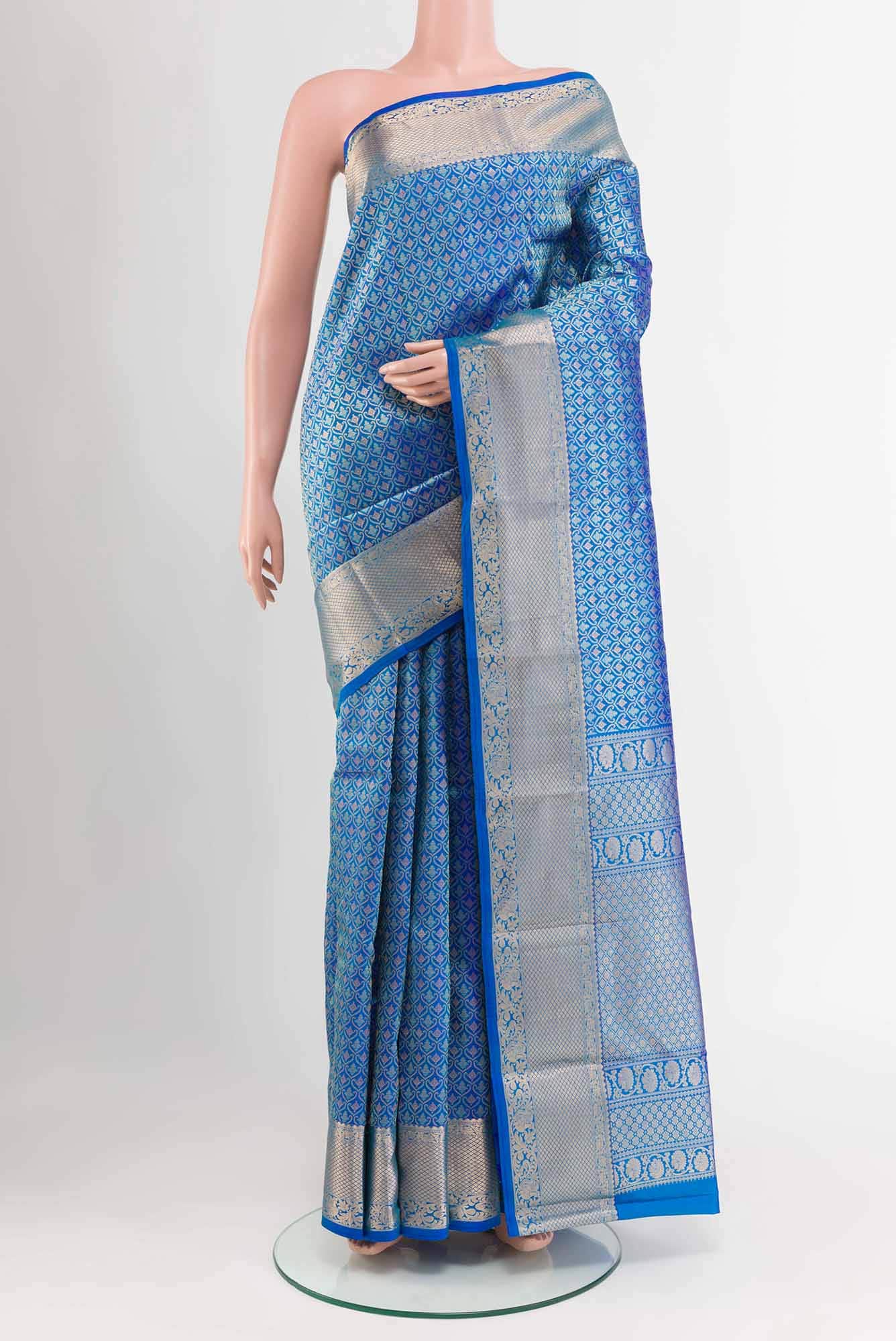 Blue Kanchipuram Silk Saree