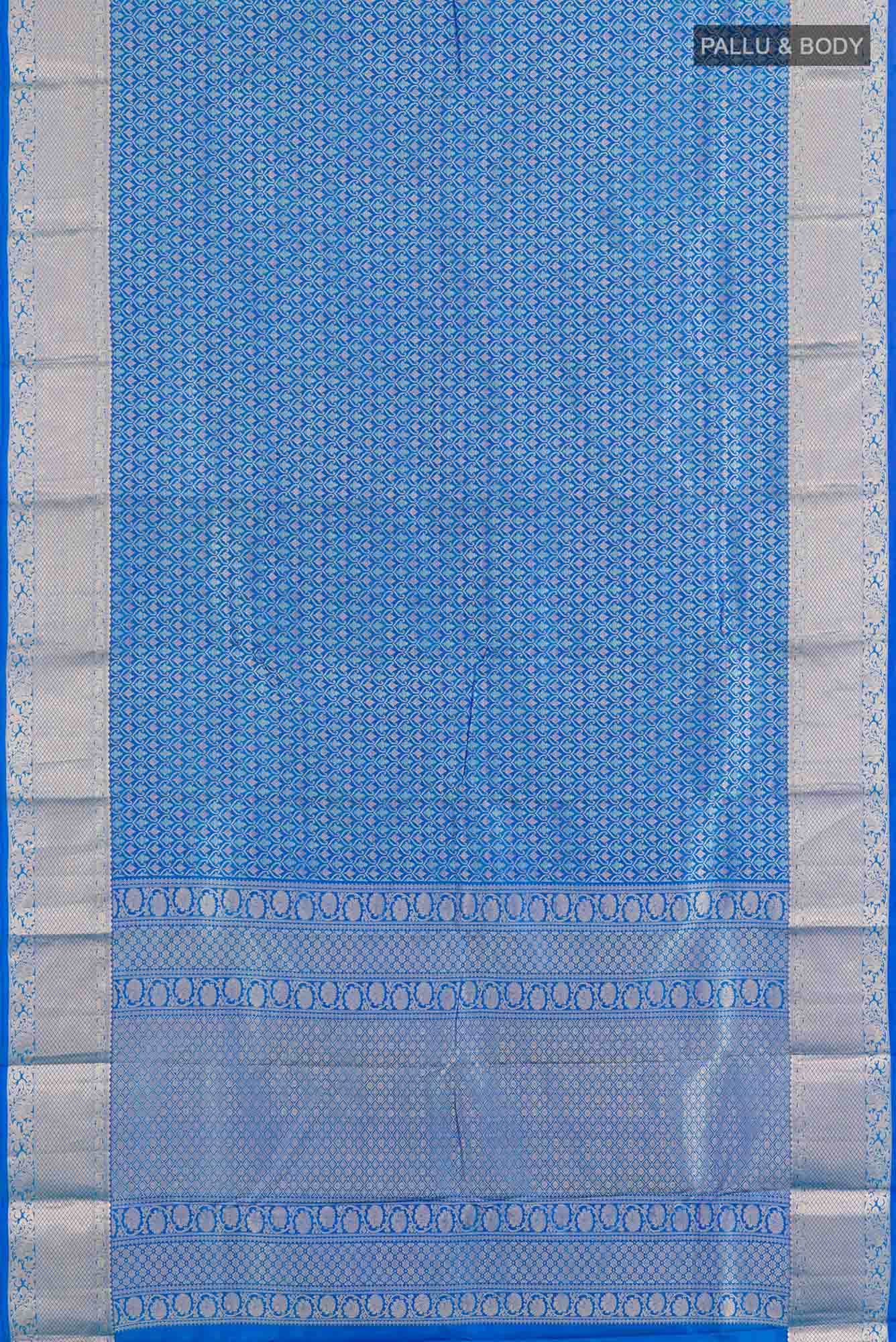 Blue Kanchipuram Silk Saree