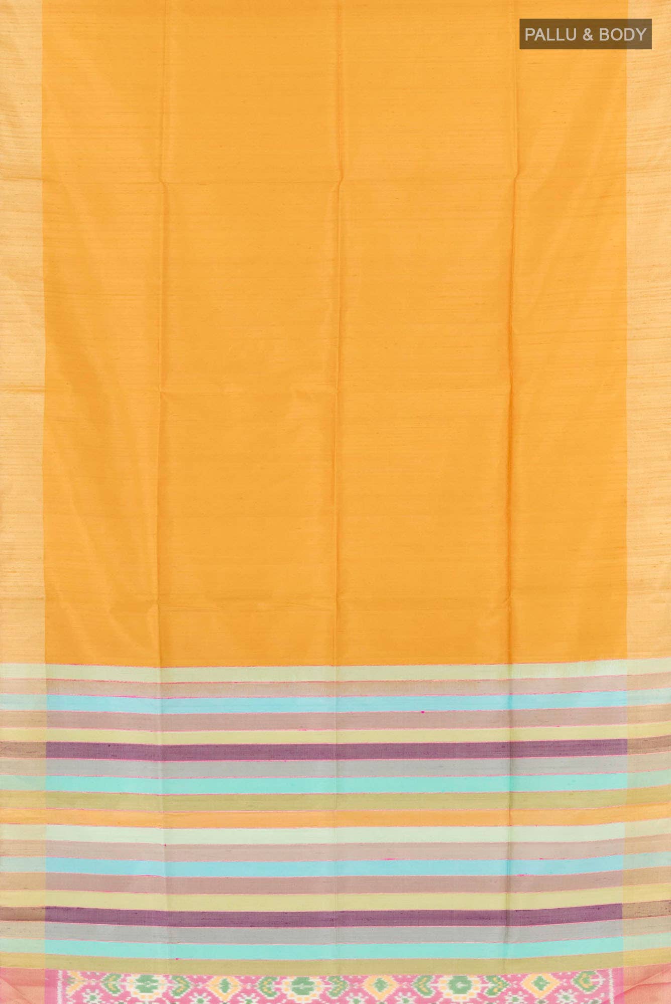 Mustard Raw Silk Saree