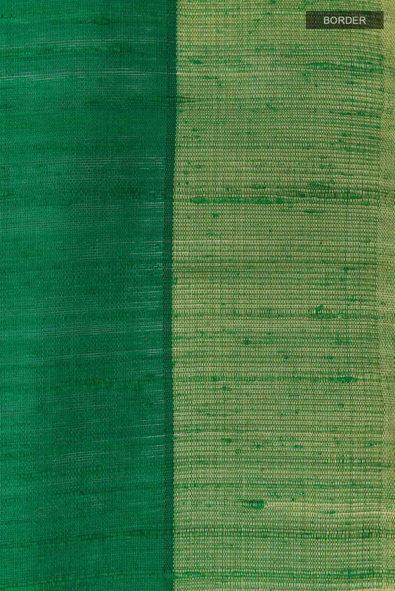 Green Raw Silk Saree