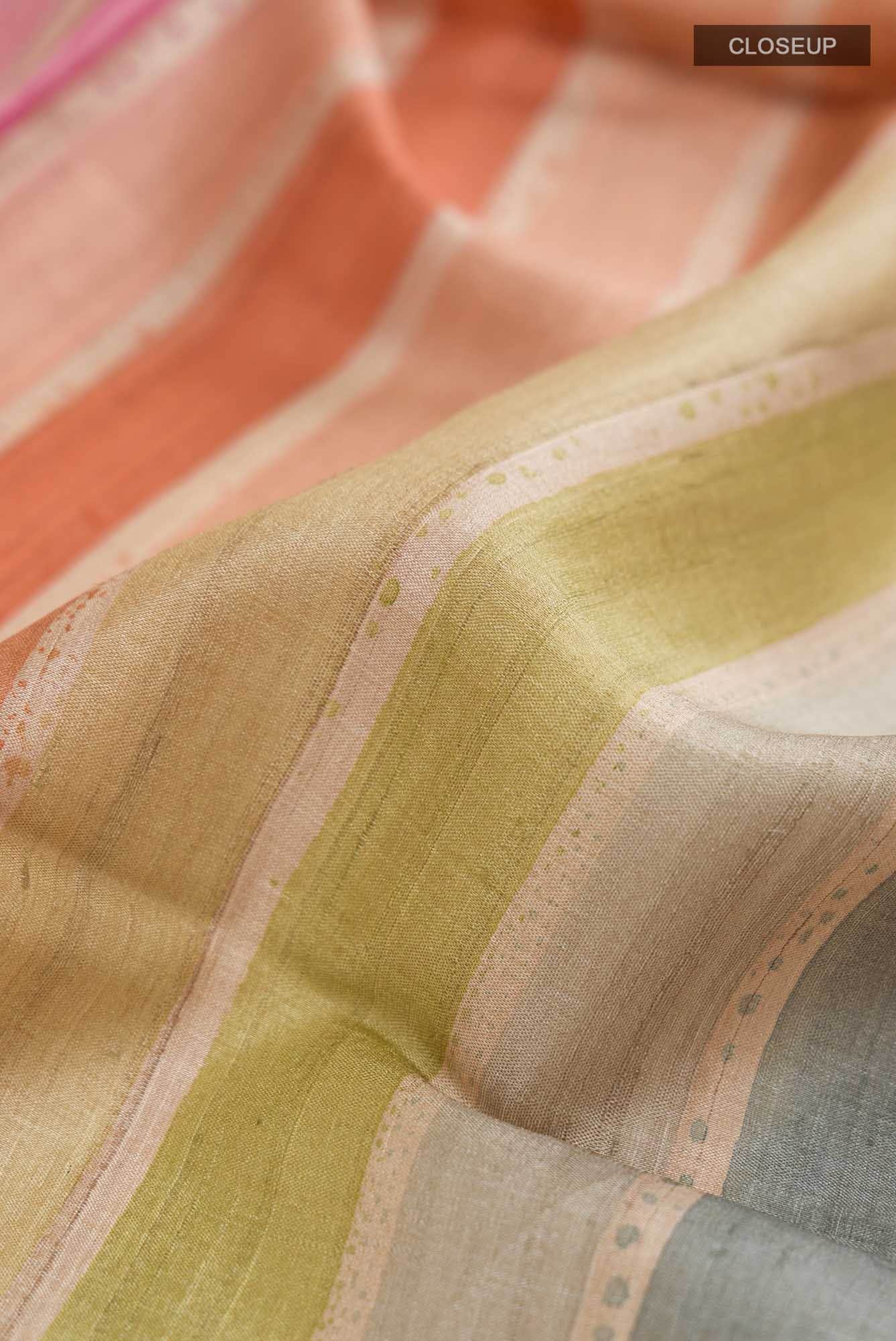 Multi Bhagalpuri Tussar Silk Saree