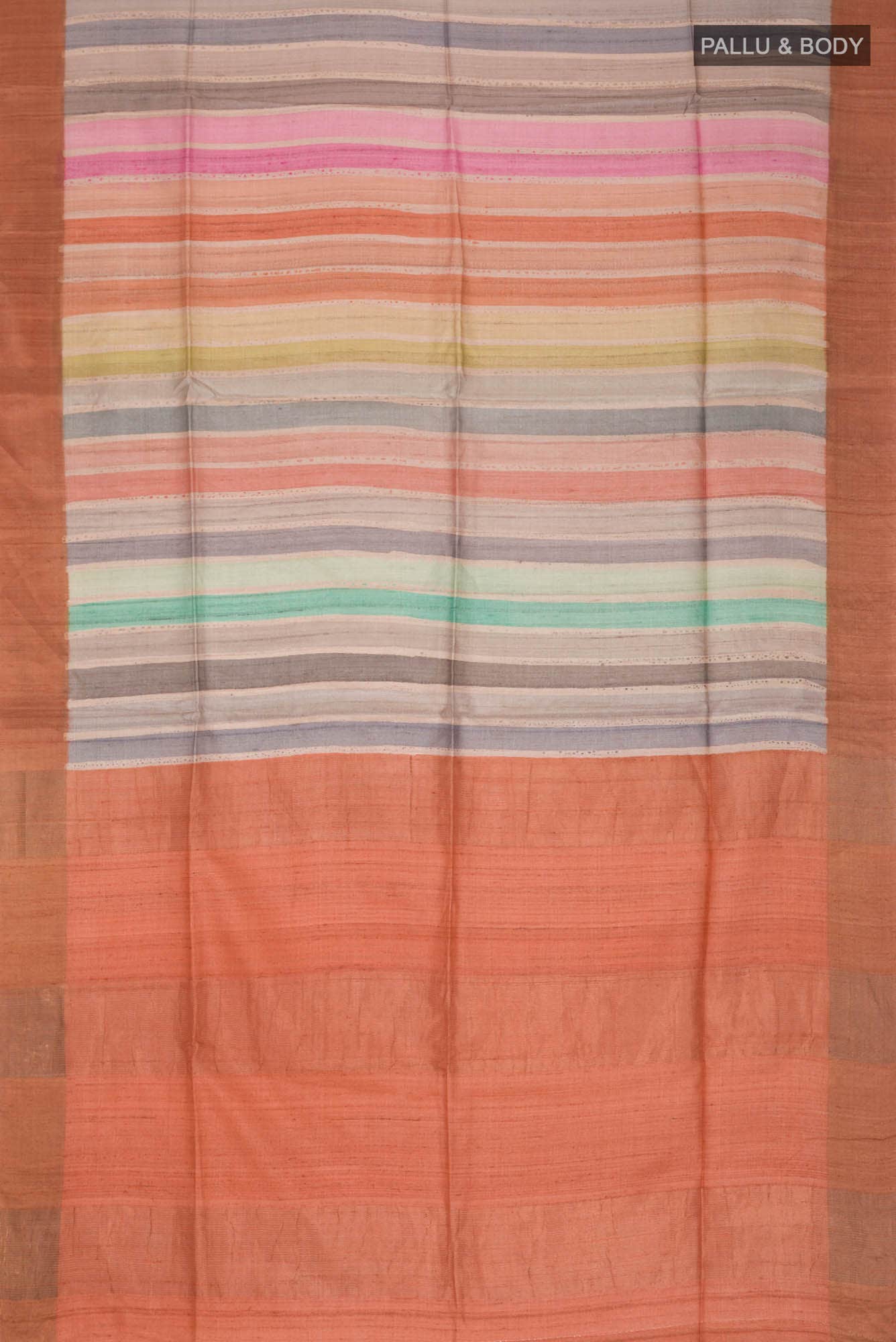 Multi Bhagalpuri Tussar Silk Saree