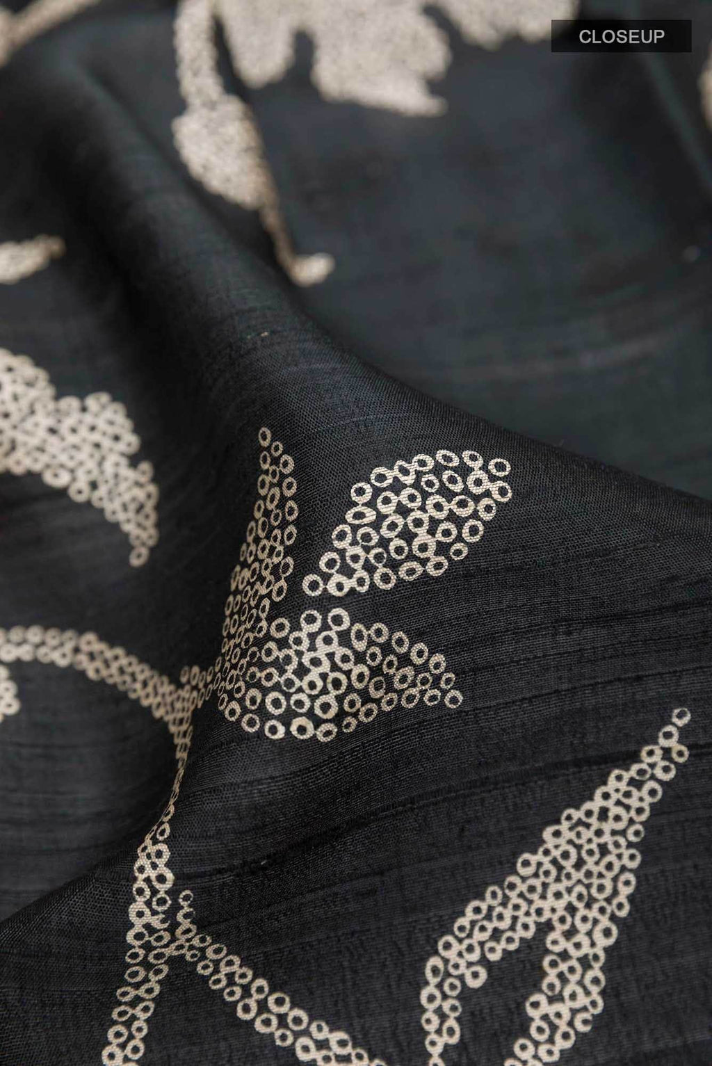 Black Tussar Saree