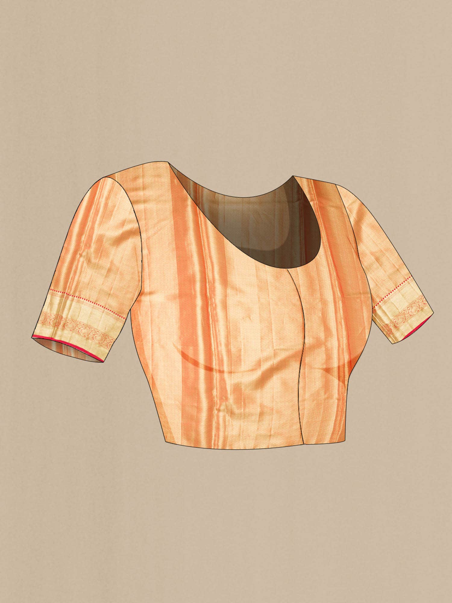 Golden Kanchipuram Tissue Silk Saree