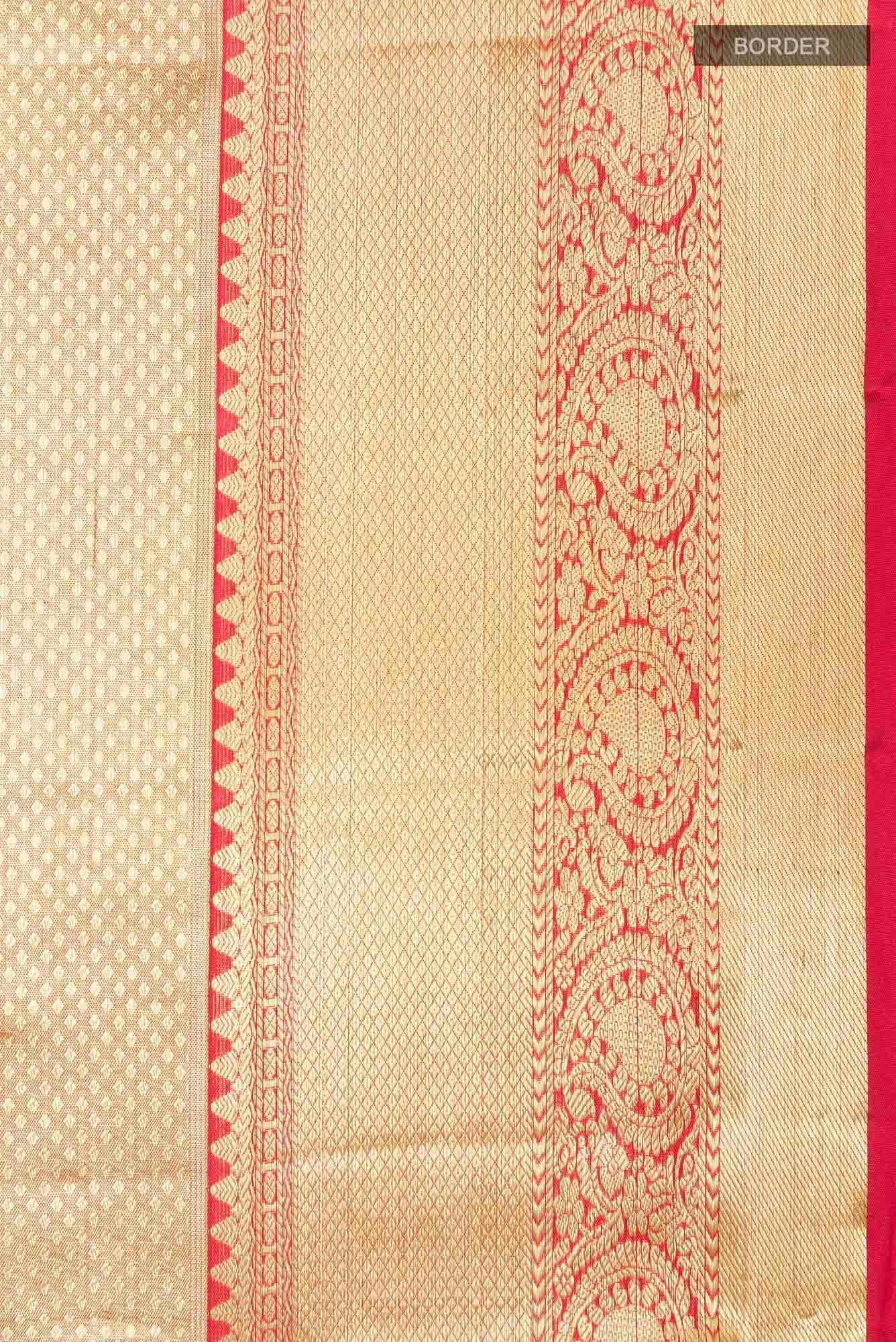 Golden Kanchipuram Tissue Silk Saree
