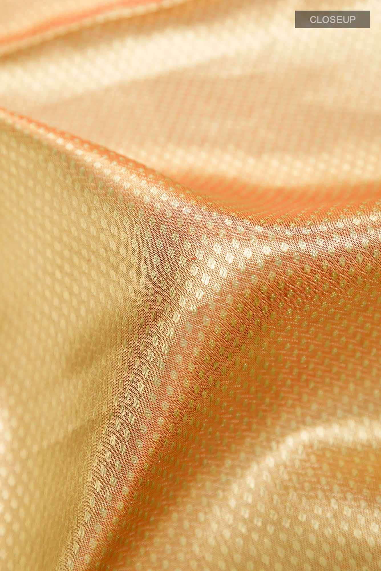 Golden Kanchipuram Tissue Silk Saree