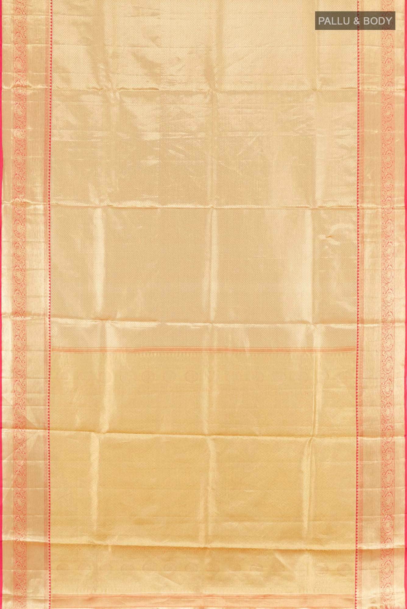 Golden Kanchipuram Tissue Silk Saree