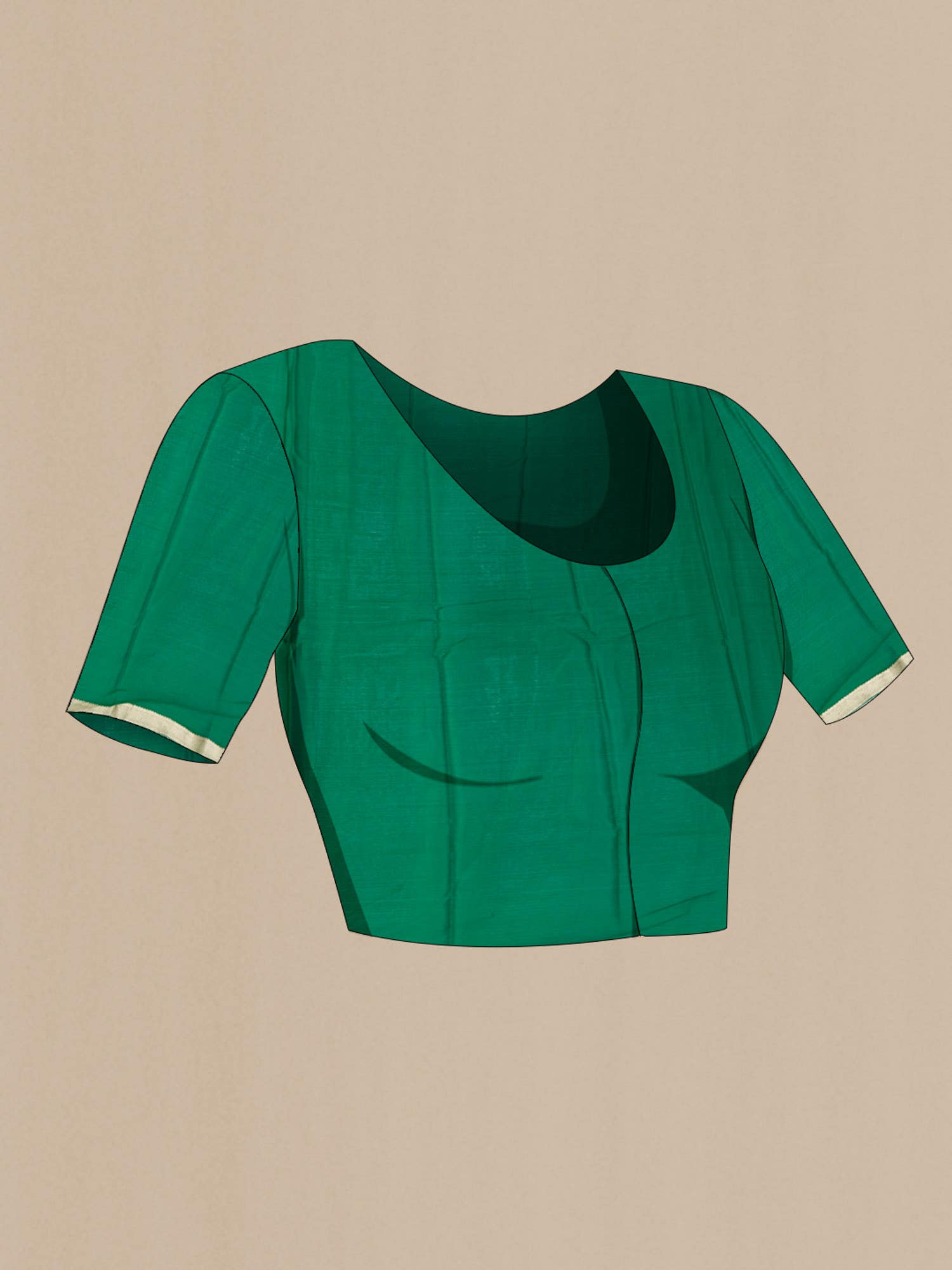 Green Chiffon Saree