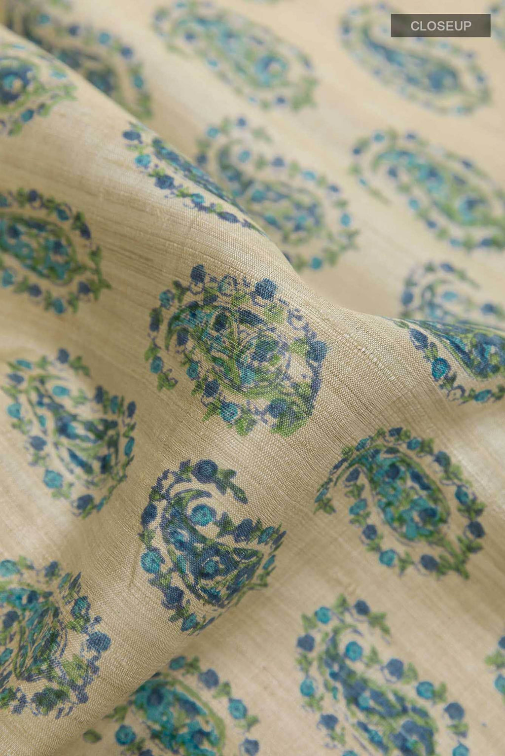 Beige Tussar Saree