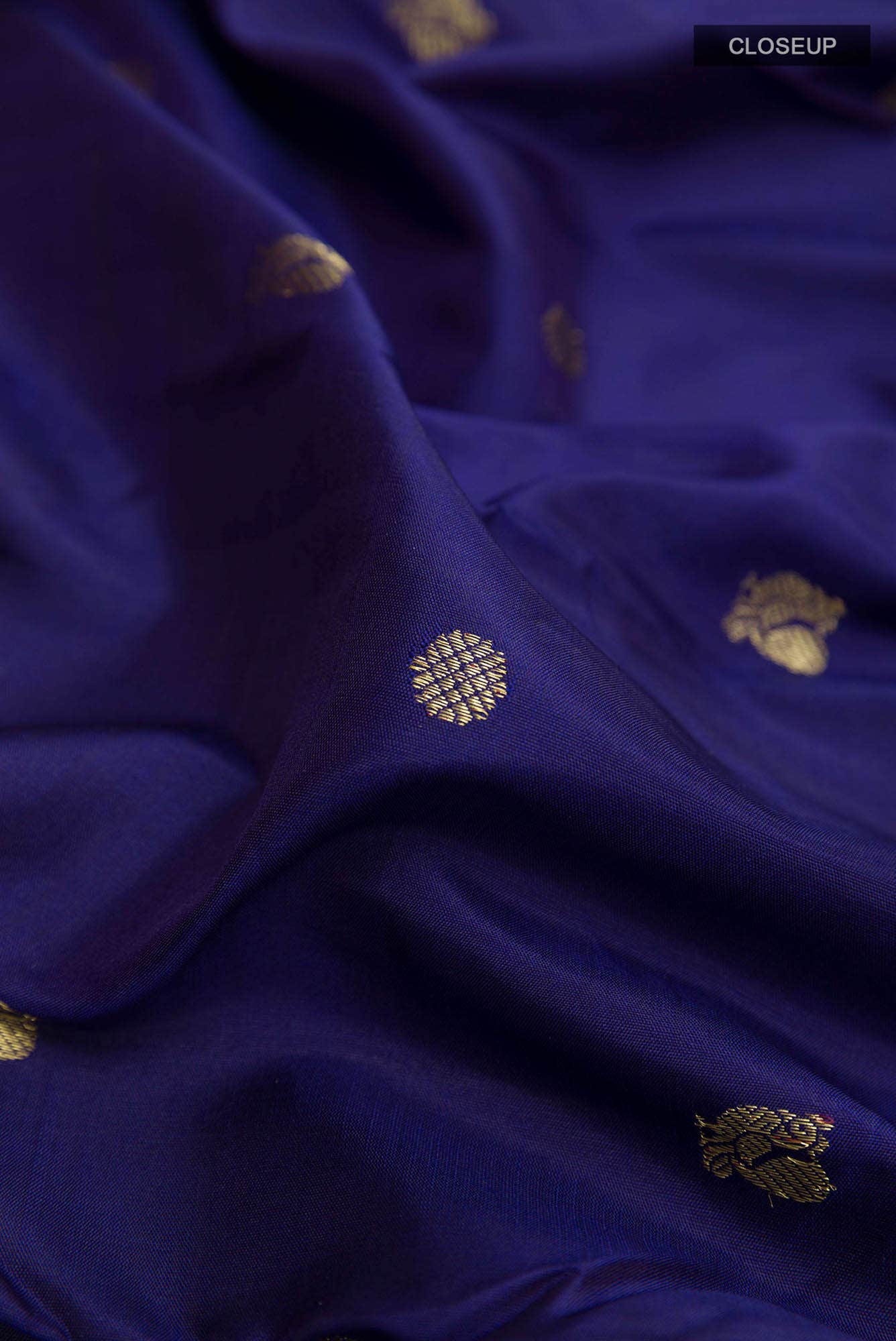 Blue Kanchipuram Saree