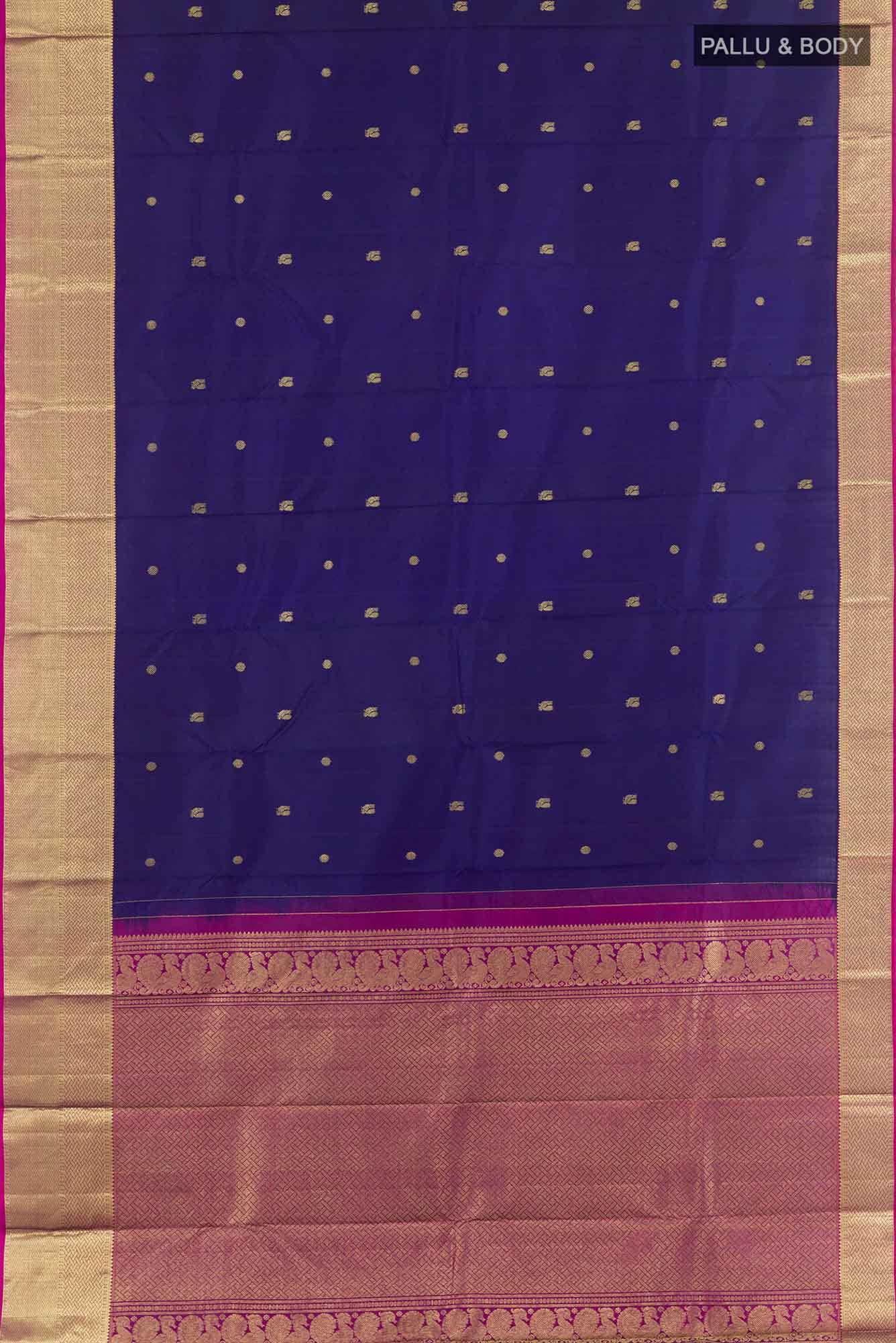 Blue Kanchipuram Saree