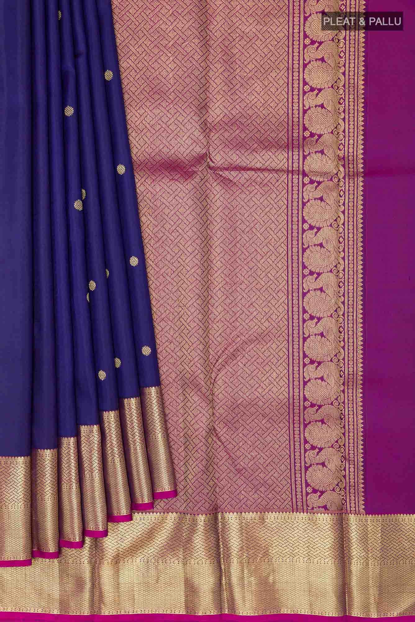 Blue Kanchipuram Saree