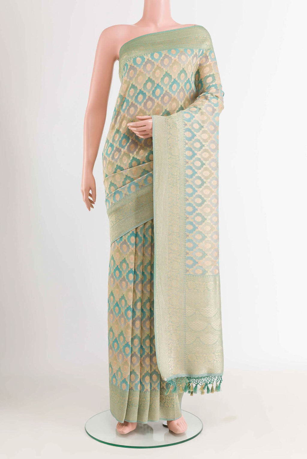 Multi Blended Georgette Saree