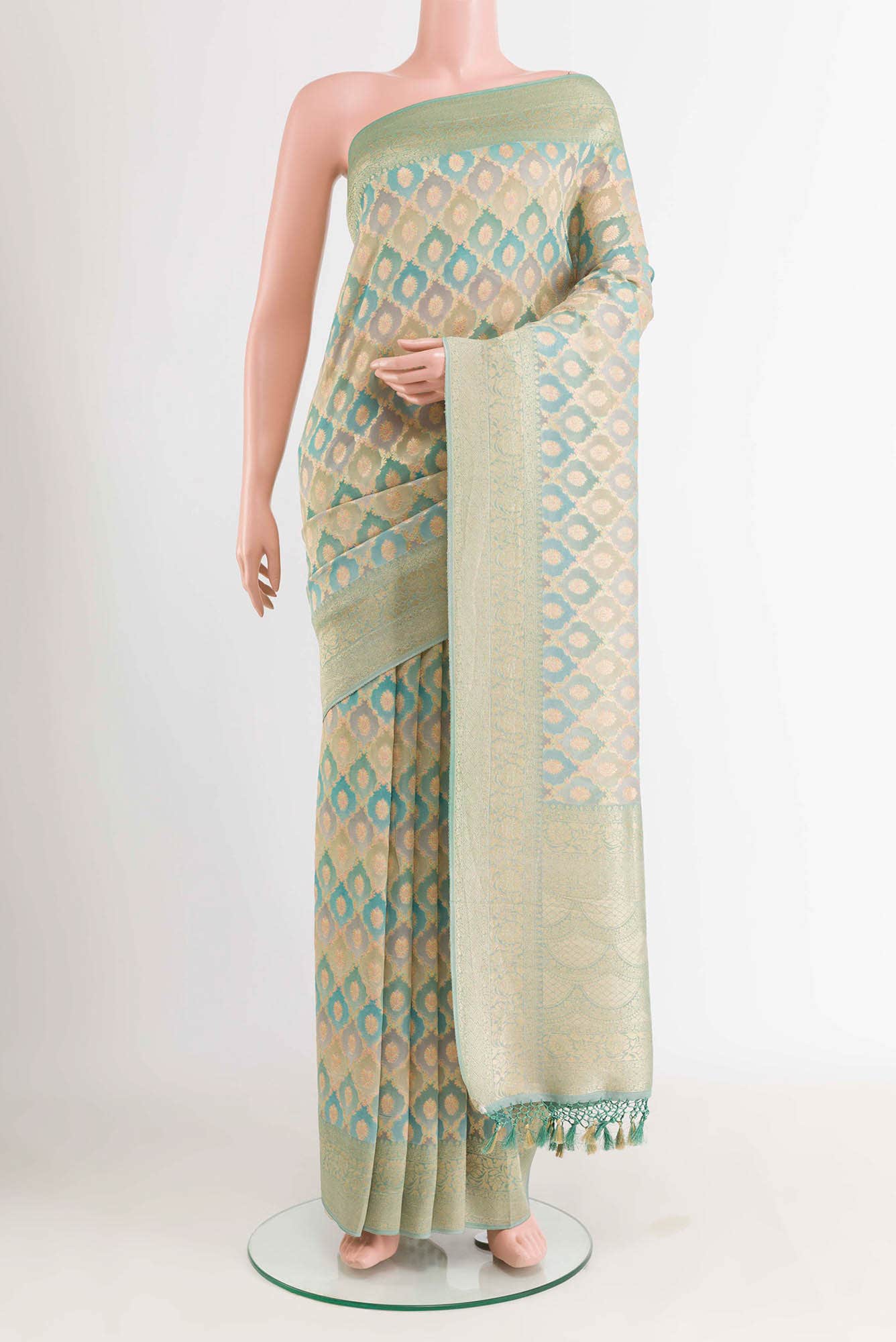 Multi Blended Georgette Saree