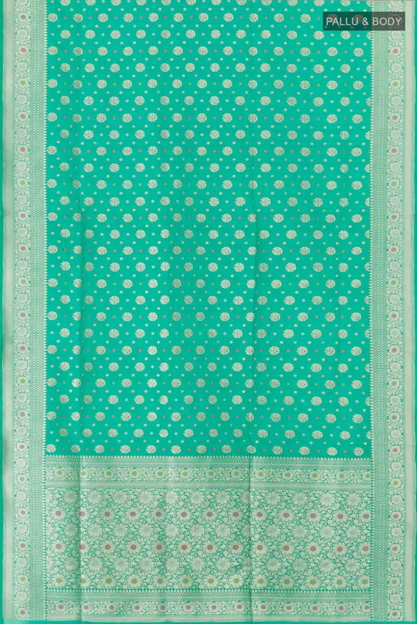 Green Blended Banarasi Silk Saree