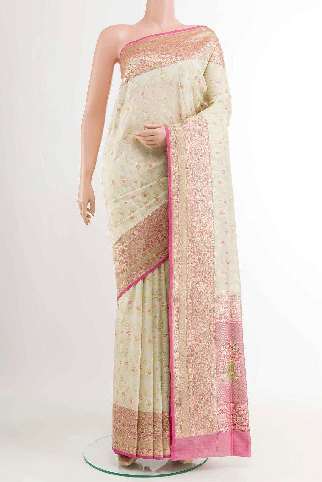 Green Blended Banarasi Silk Saree