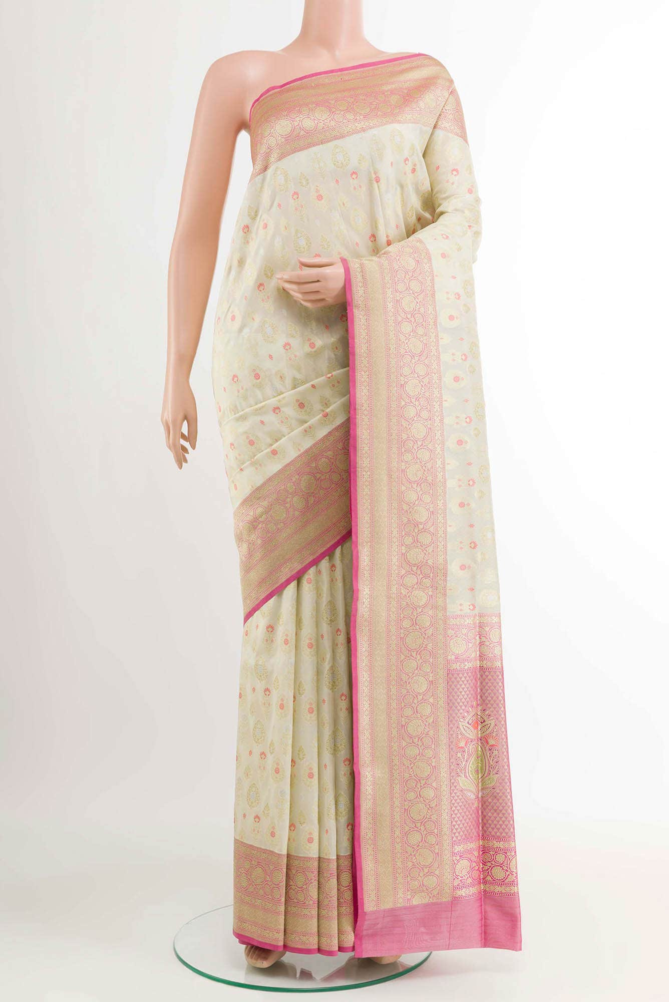 Green Blended Banarasi Silk Saree