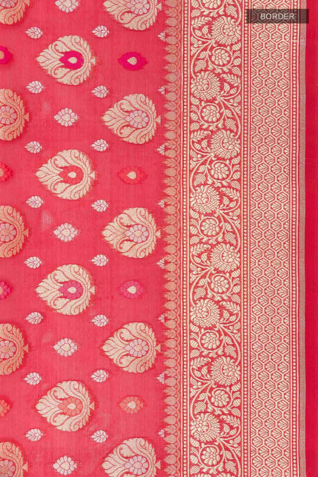 Red Blended Banarasi Silk Saree