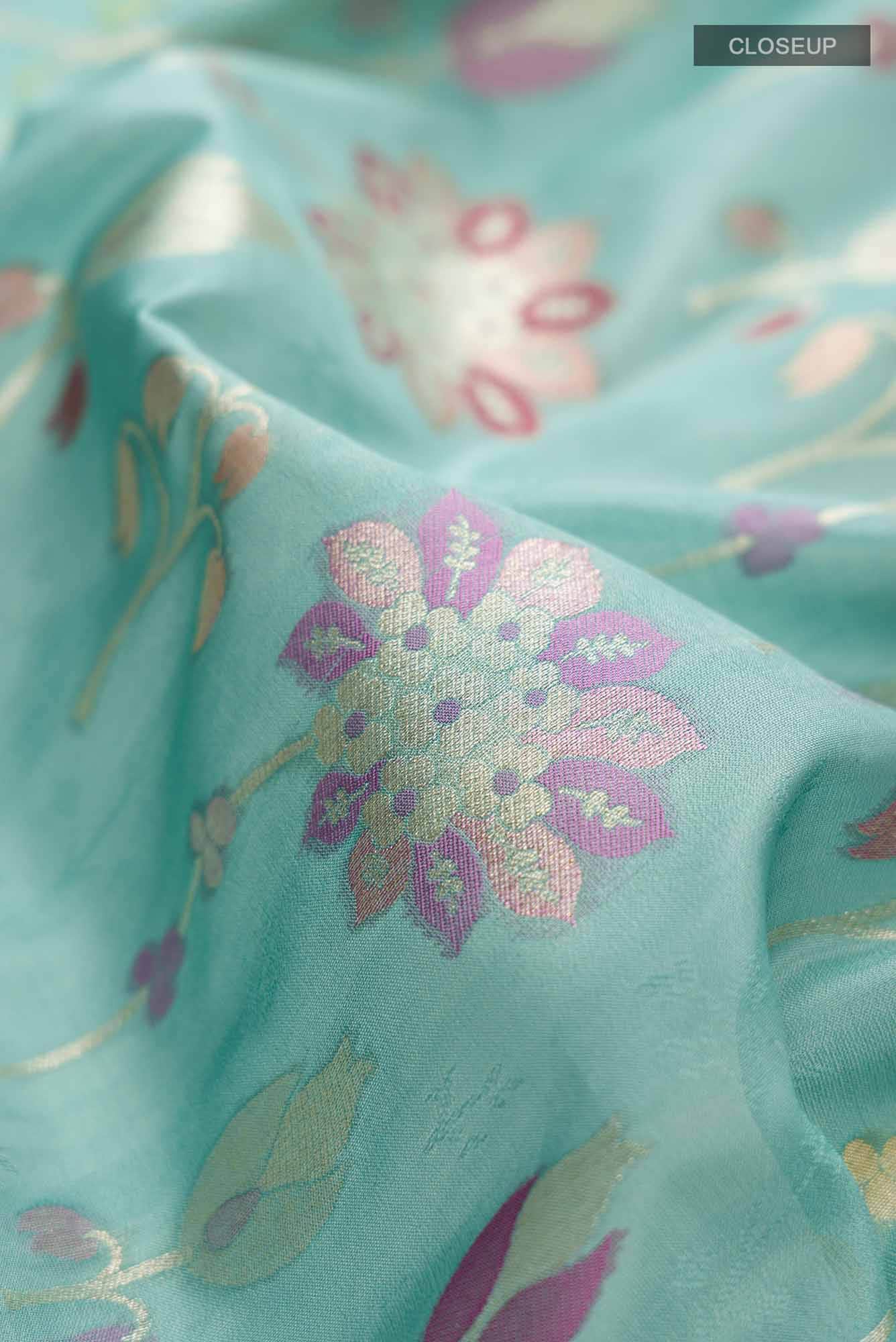 Green Banarasi Silk Saree