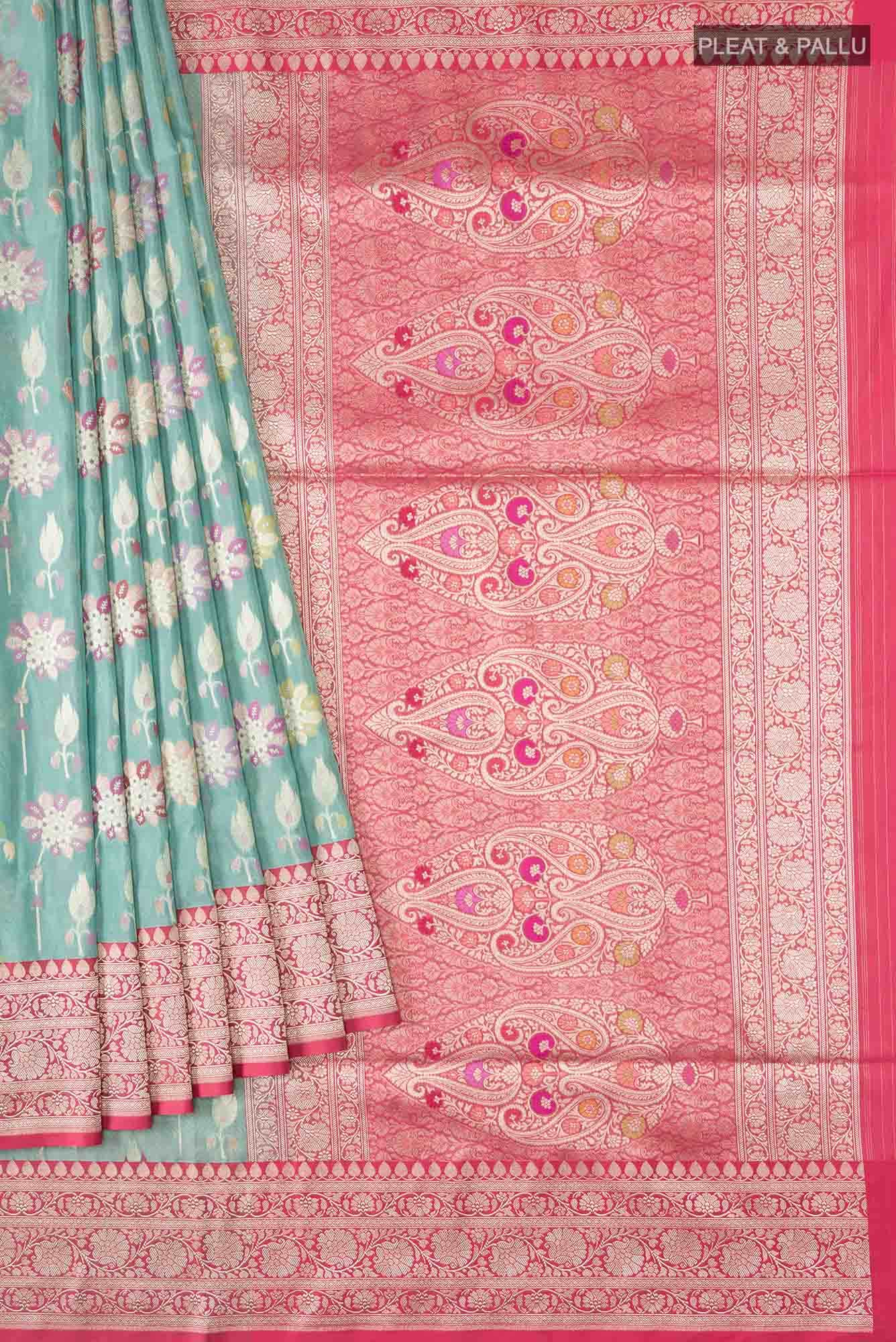 Green Banarasi Silk Saree