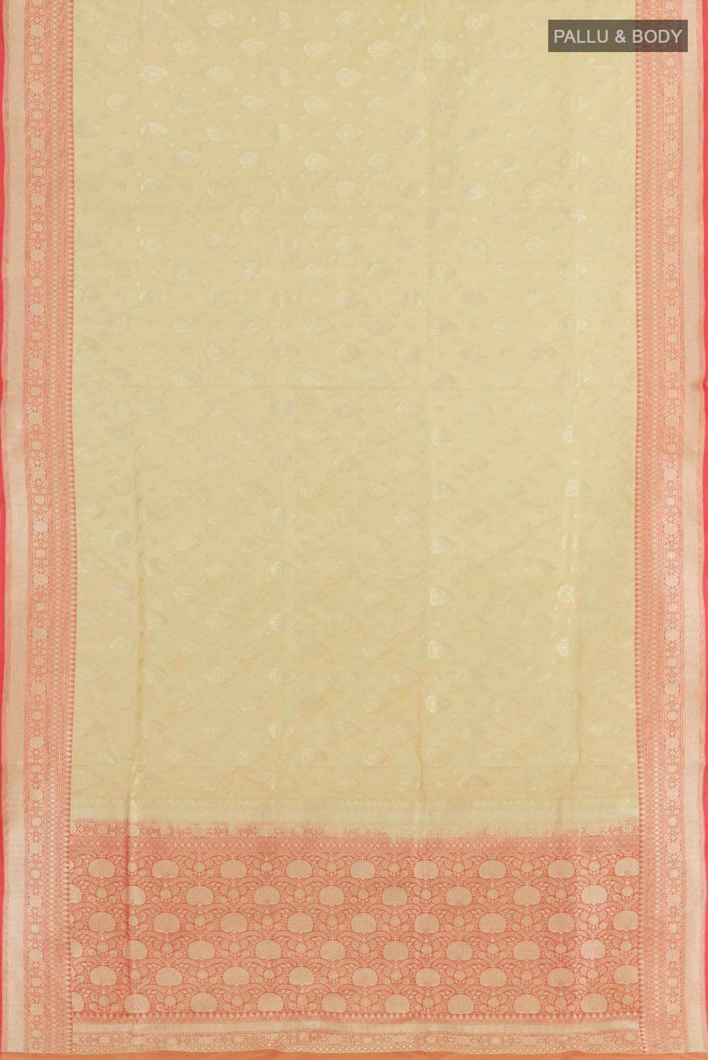 Beige Blended Banarasi Silk Saree