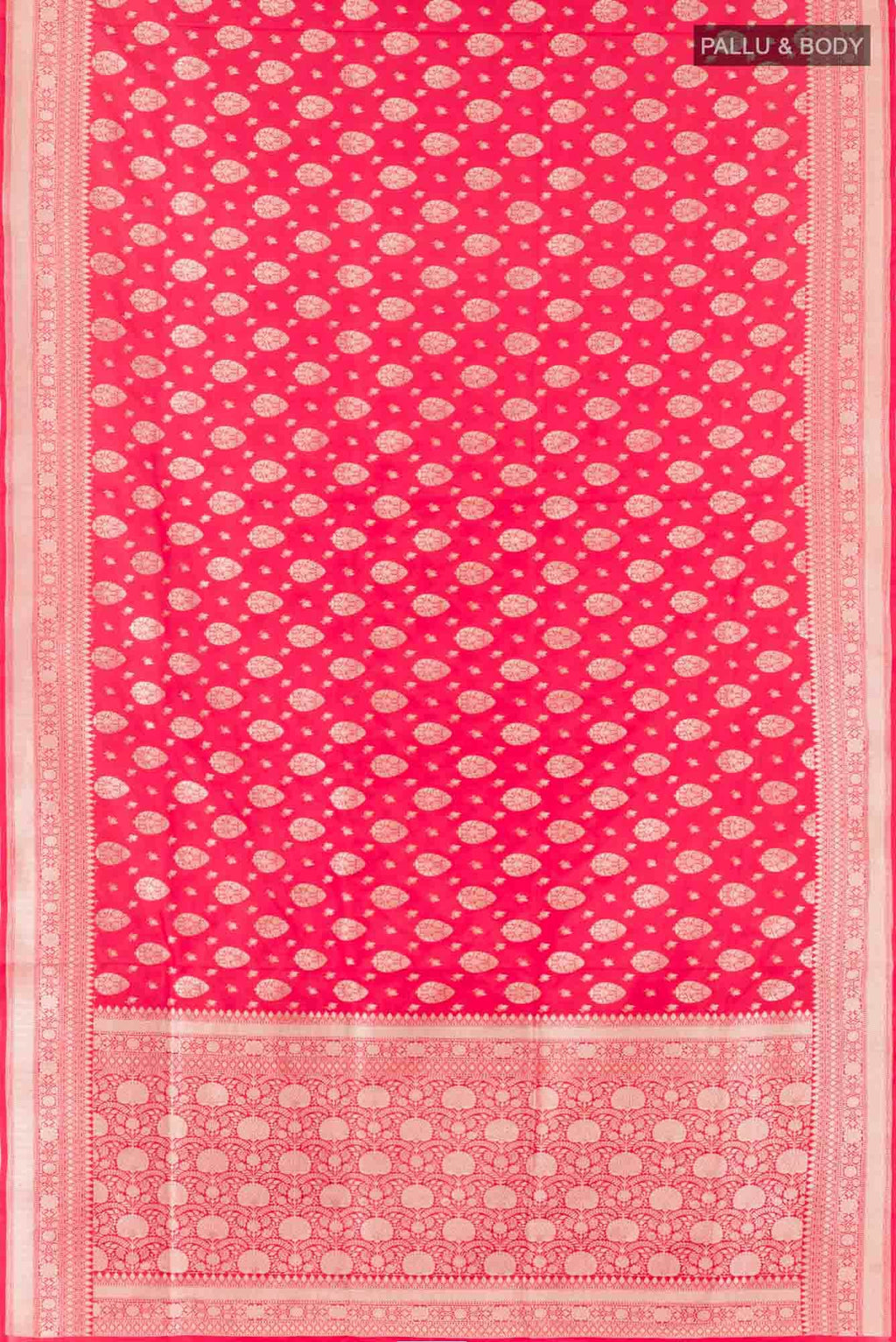 Red Blended Banarasi Silk Saree