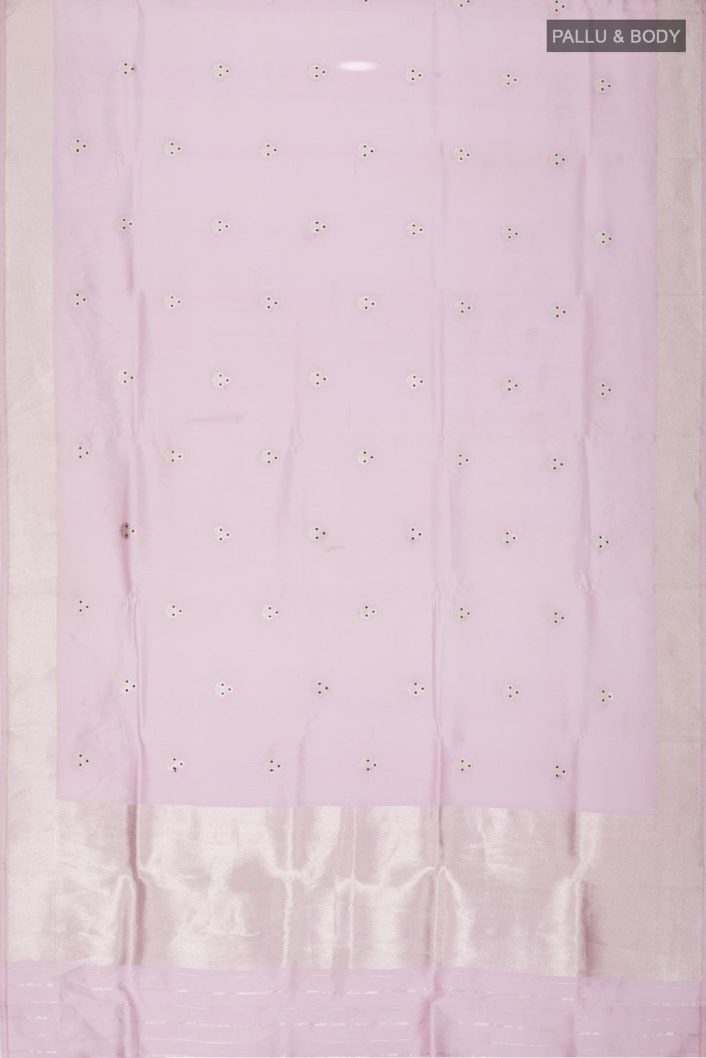 Lavender Chanderi Silk Saree