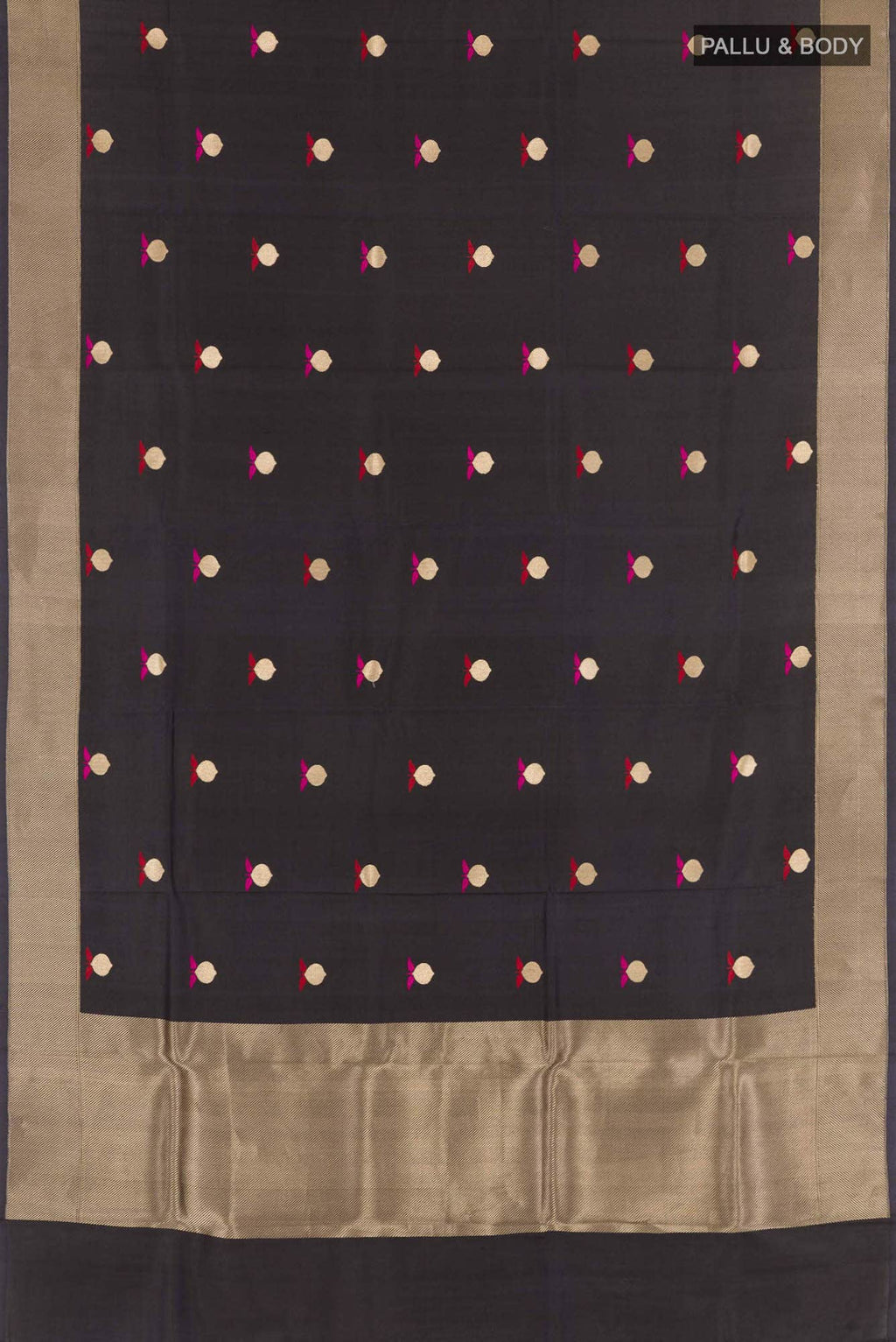 Black Banarasi Silk Saree