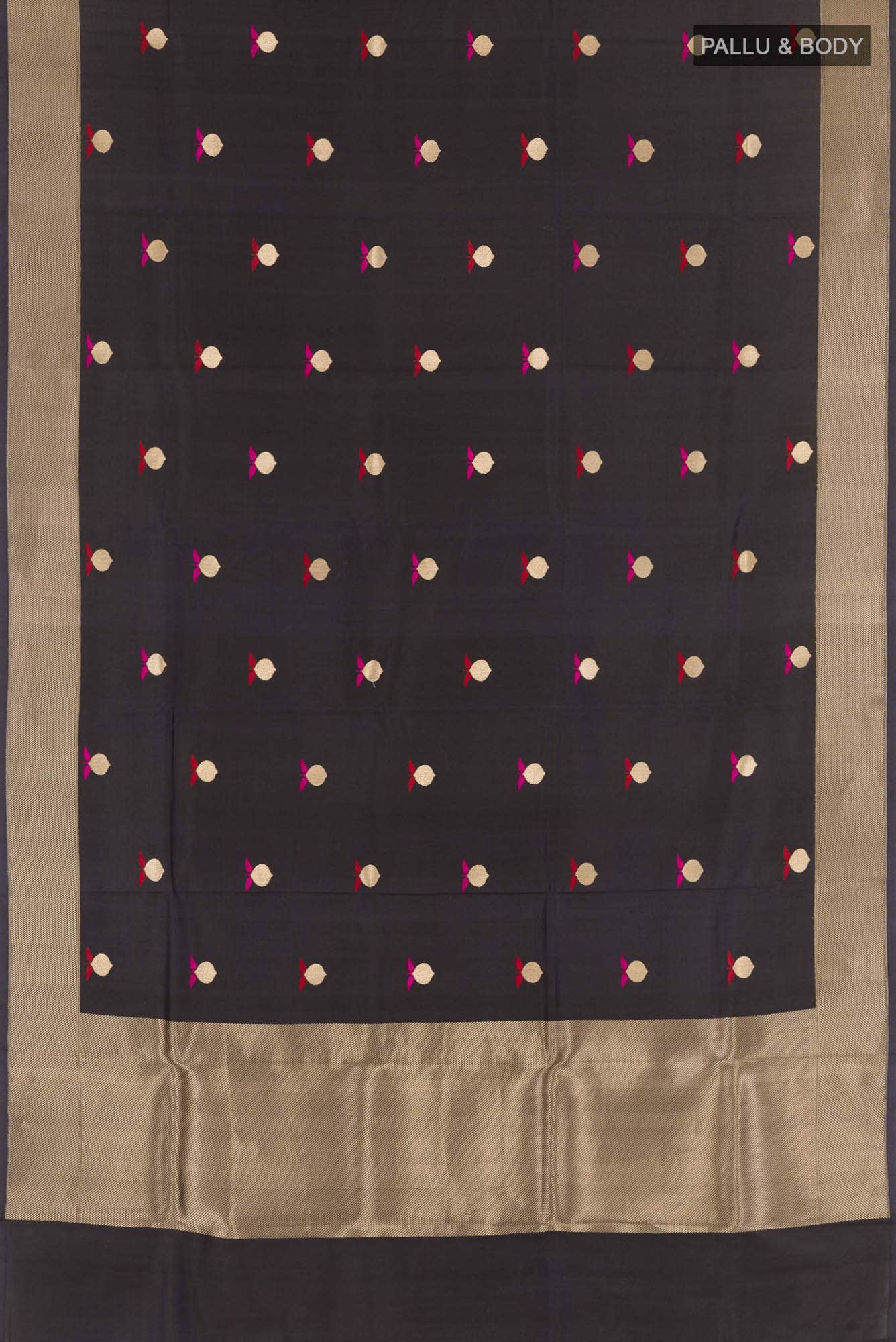 Black Banarasi Silk Saree