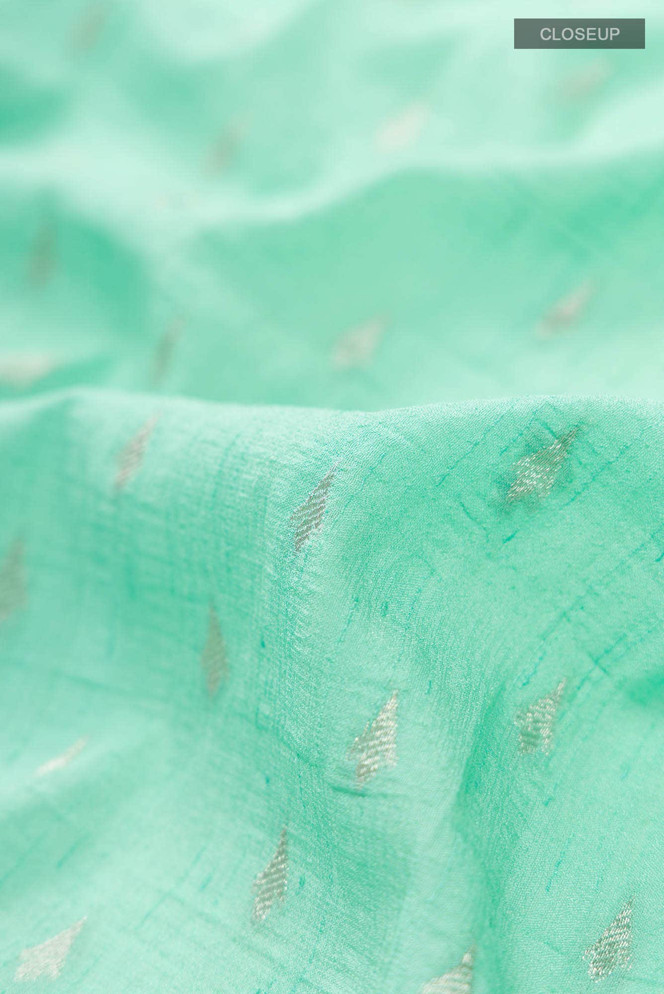 Green Blended Tussar Silk Saree