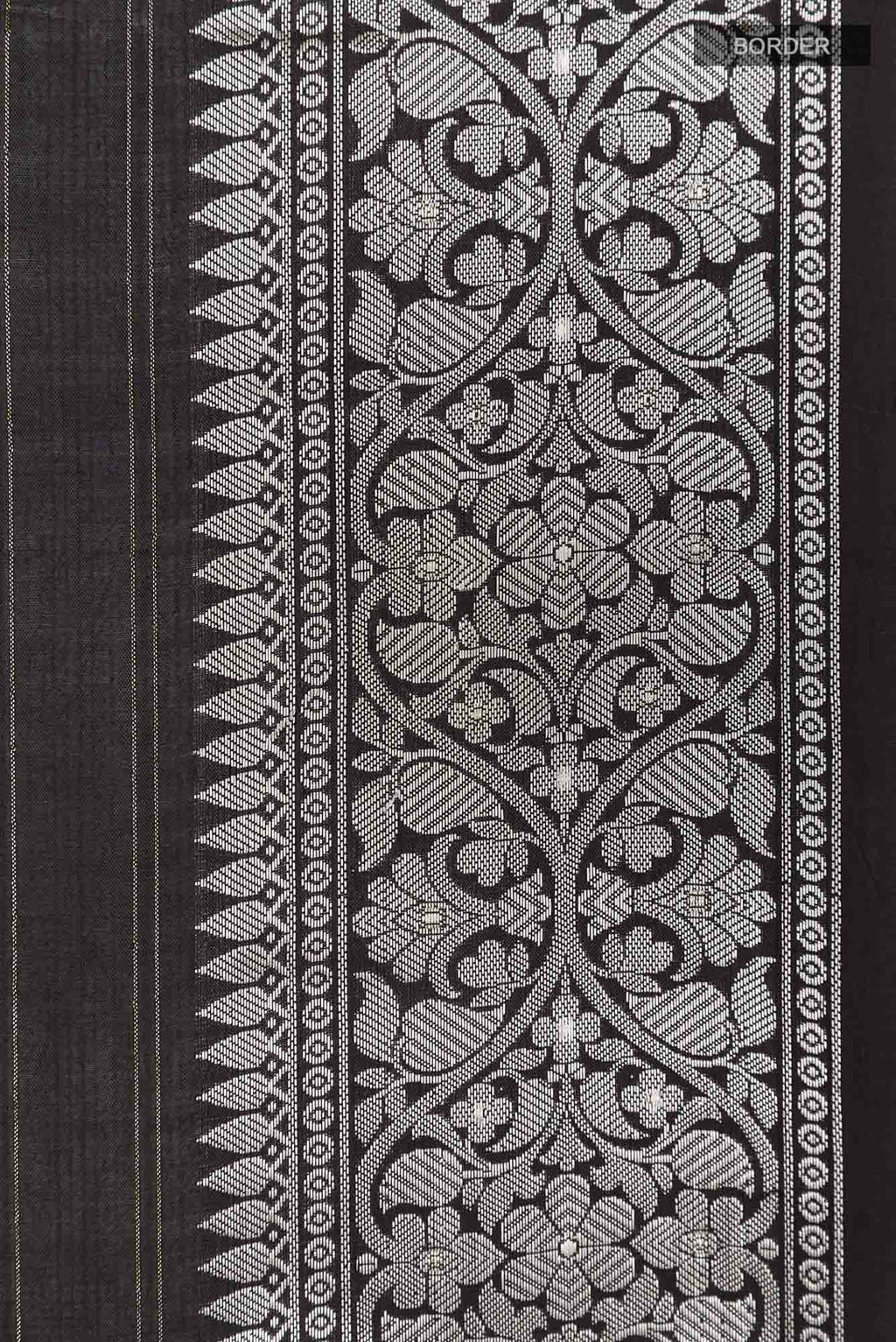 Black Tussar Saree