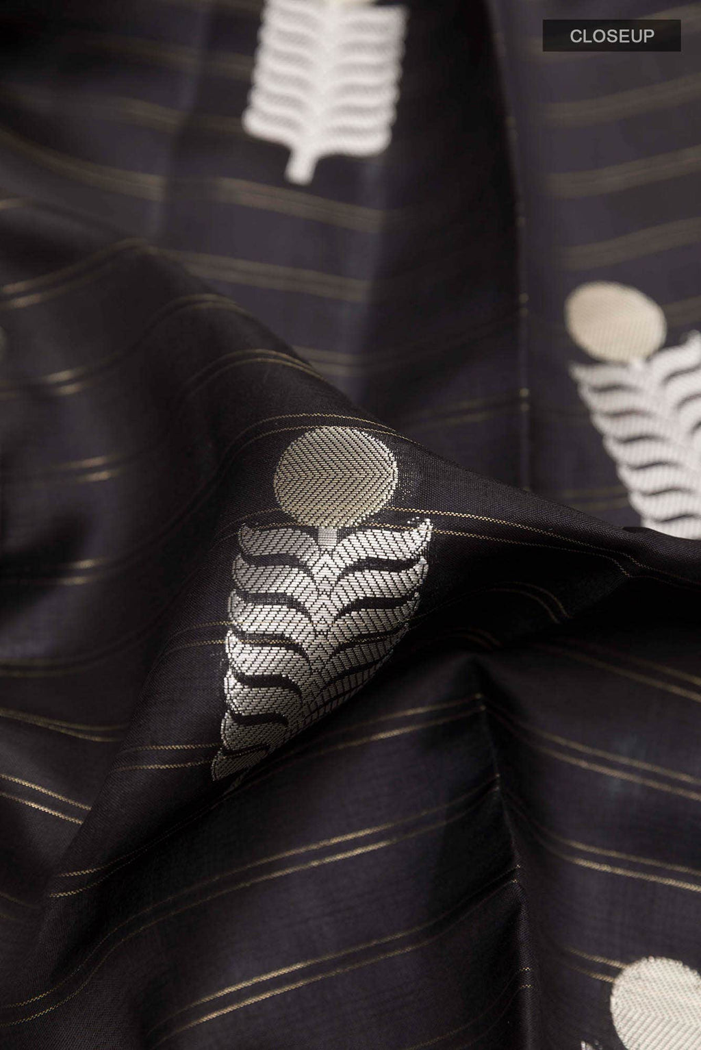 Black Tussar Saree