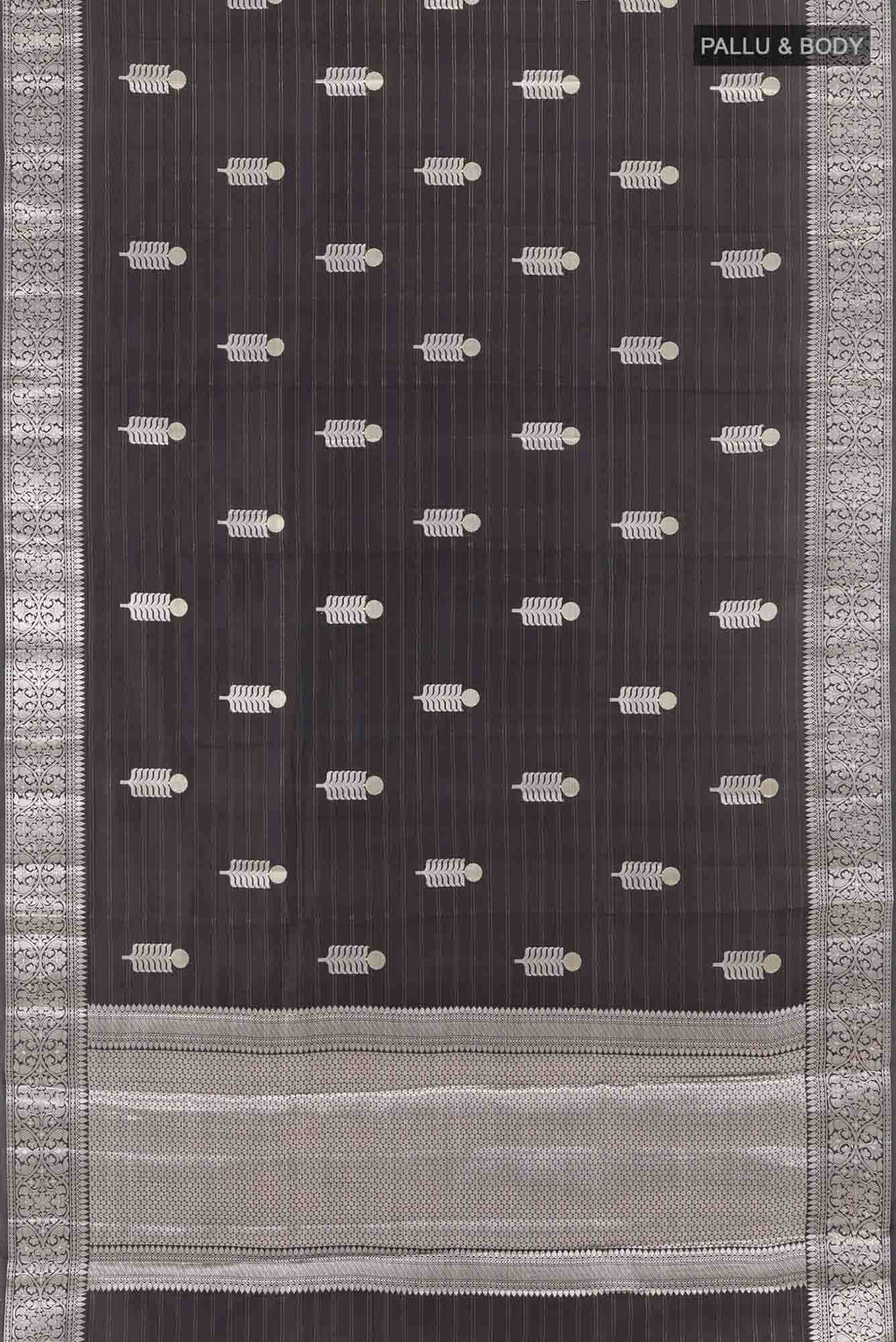 Black Tussar Saree