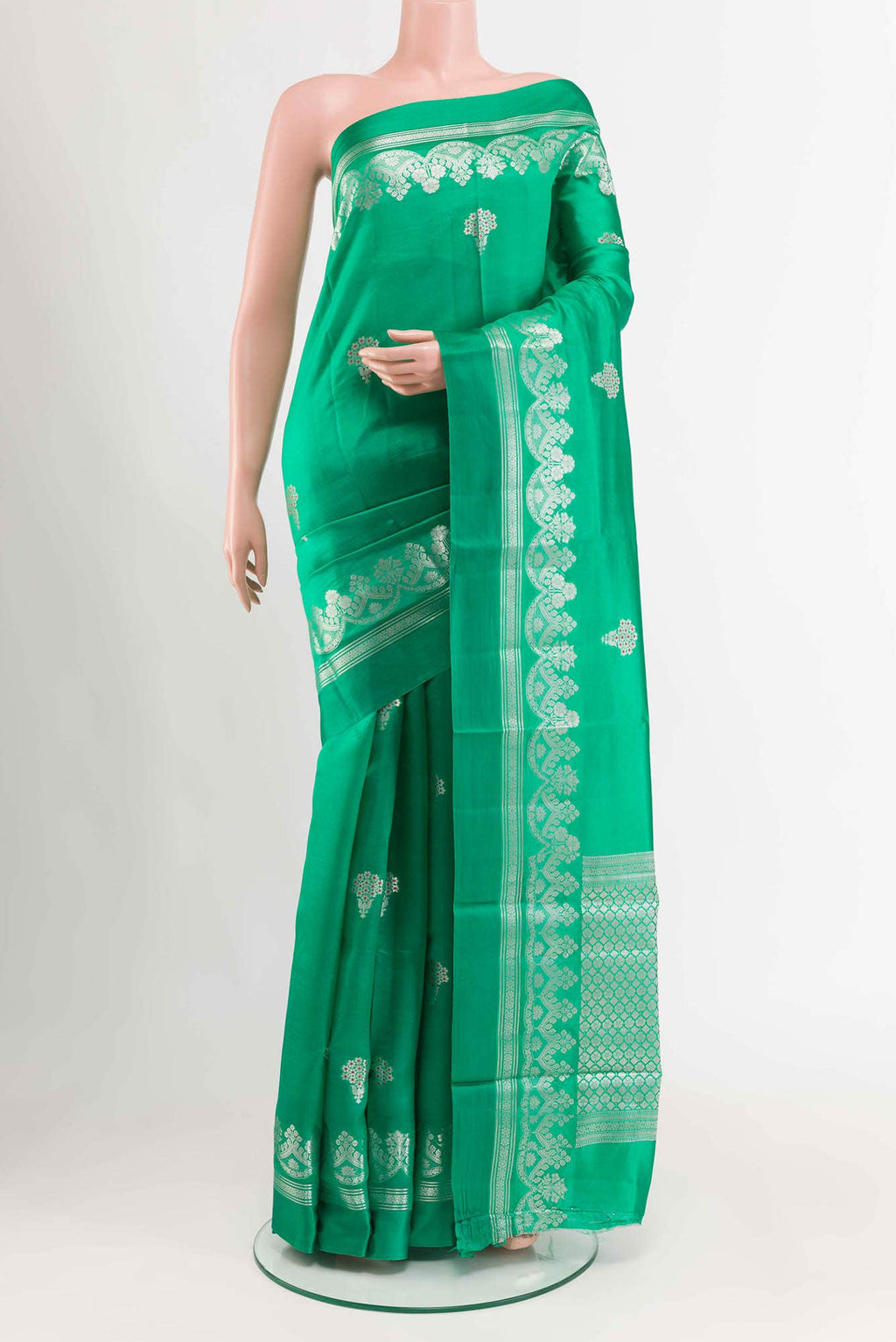 Green Tussar Saree