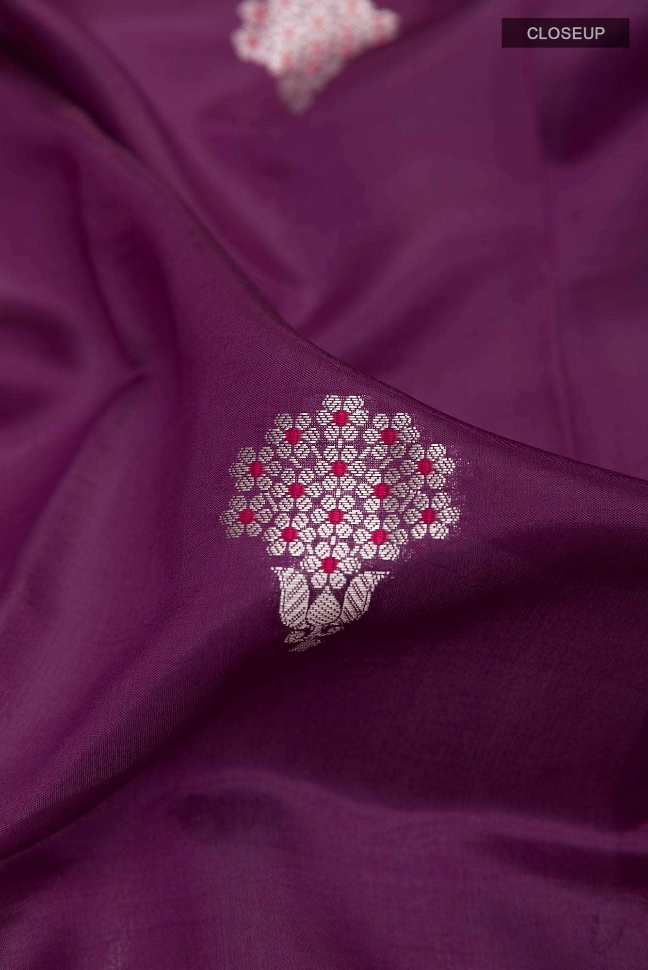 Purple Tussar Saree