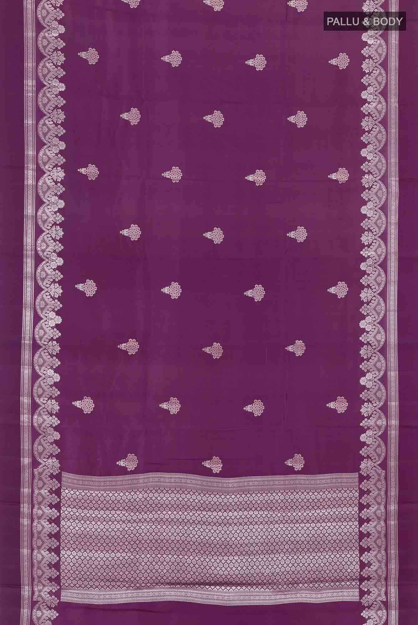 Purple Tussar Saree
