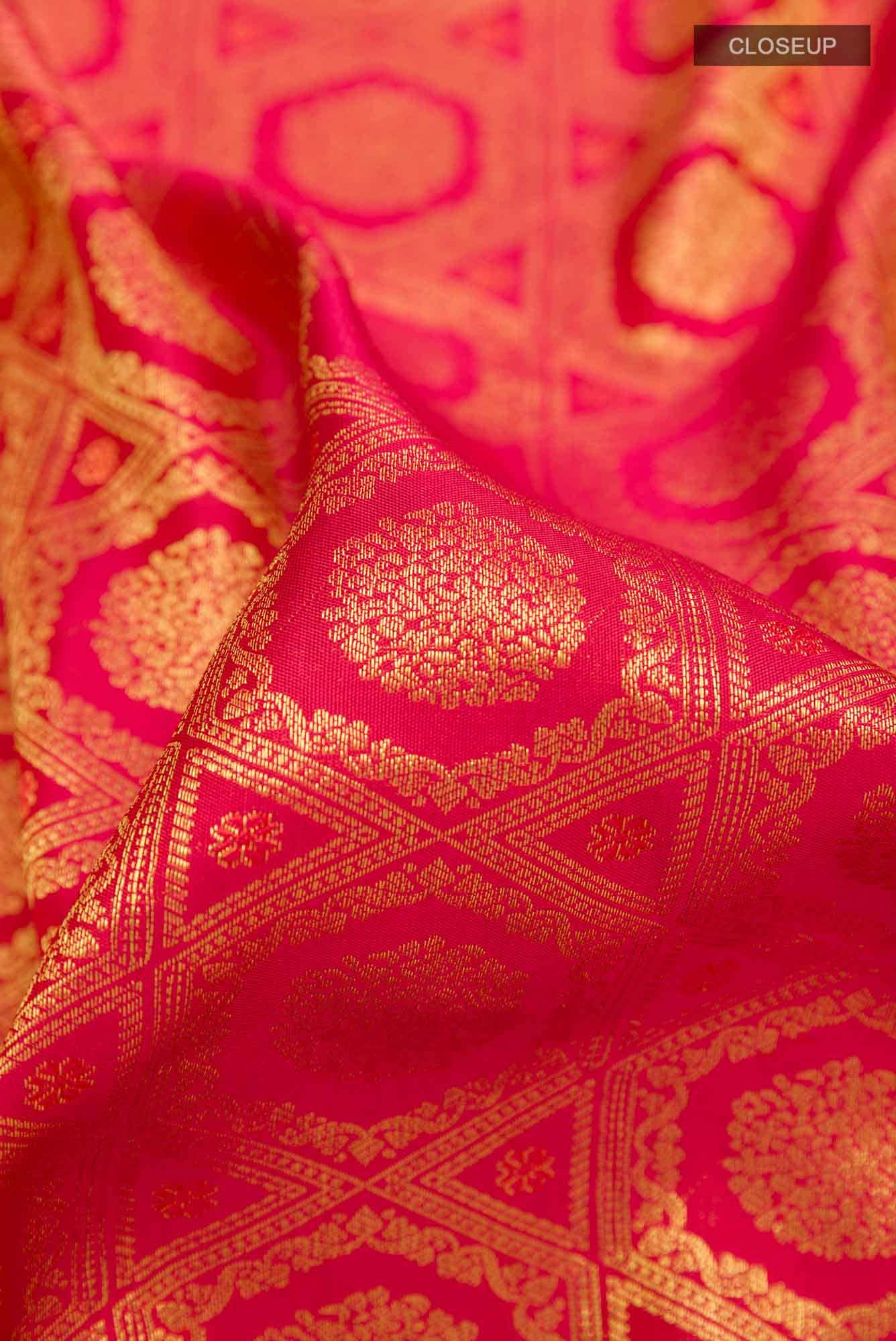 Maroon Kanchipuram Silk Saree