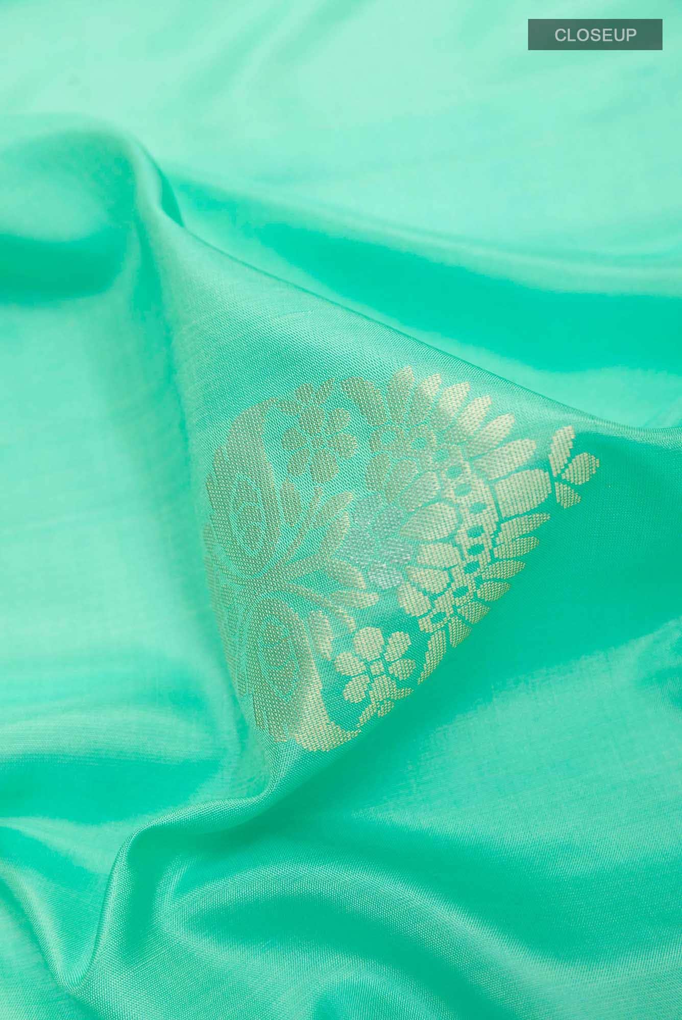 Sea Green Soft Silk Saree