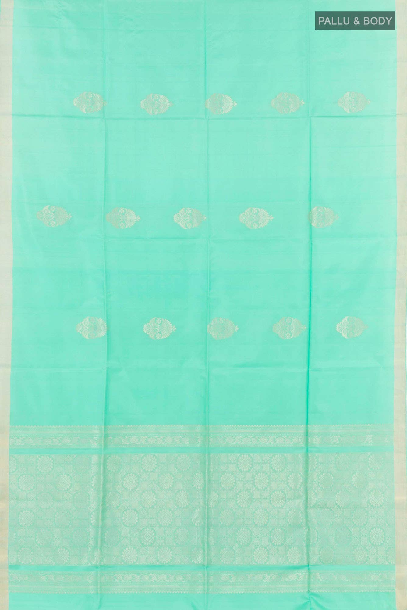 Sea Green Soft Silk Saree