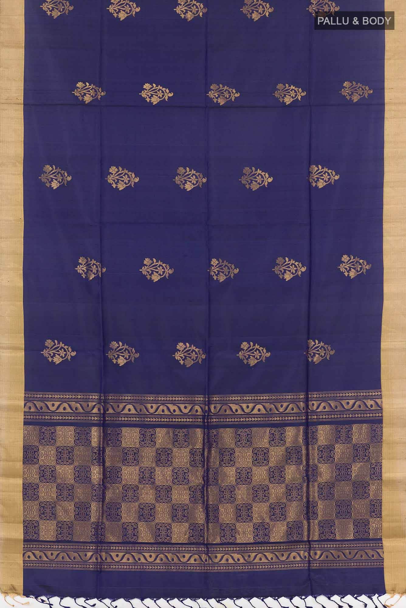 Dark Blue Soft Silk Saree