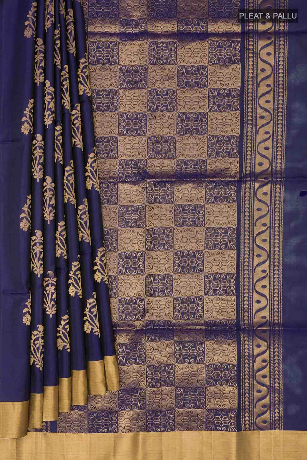 Dark Blue Soft Silk Saree