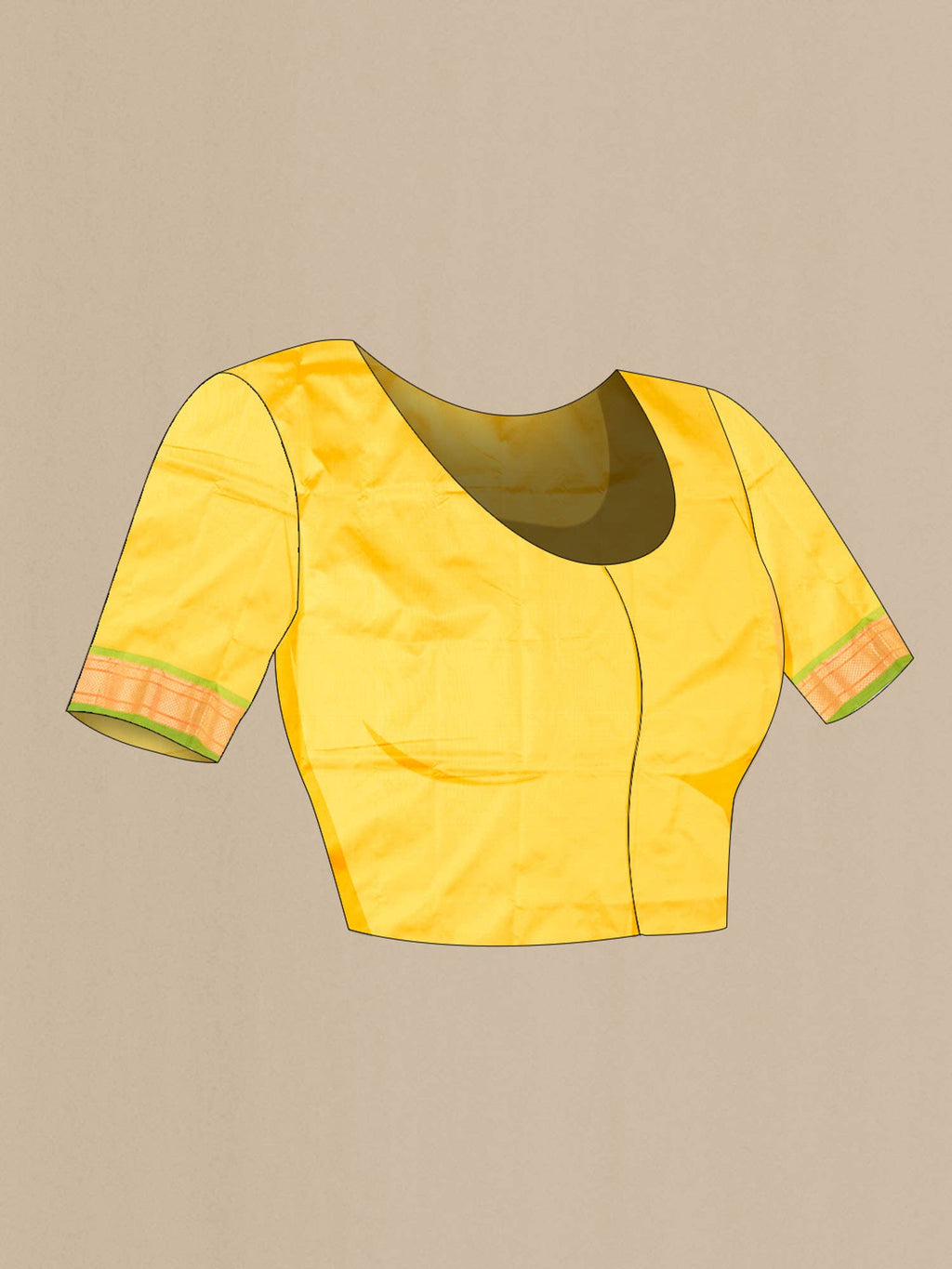 Yellow Paithani Silk Saree