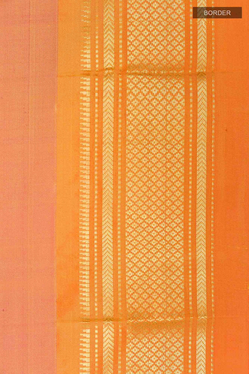 Peach Dual Tone Paithani Silk Saree