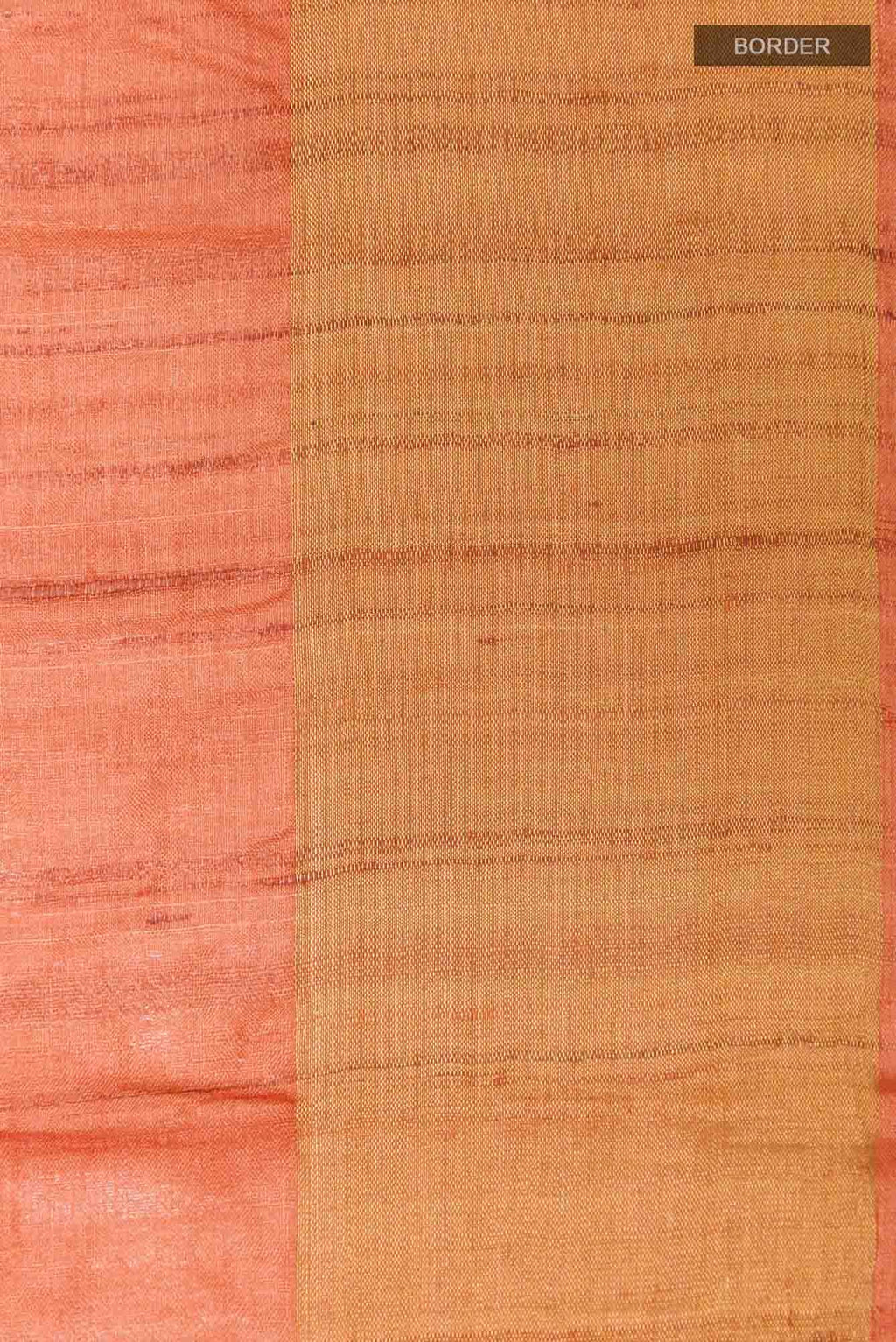 Rust Tussar Saree
