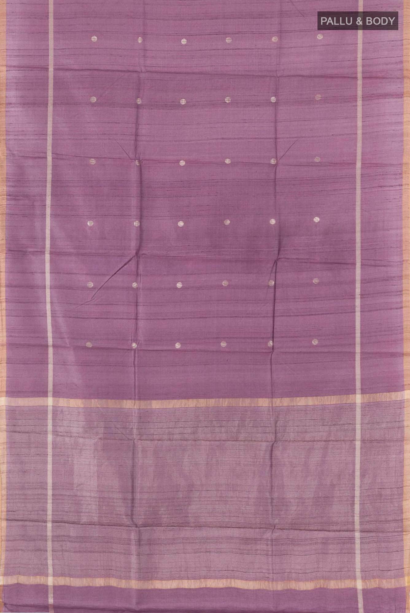 Lavender Tussar Saree