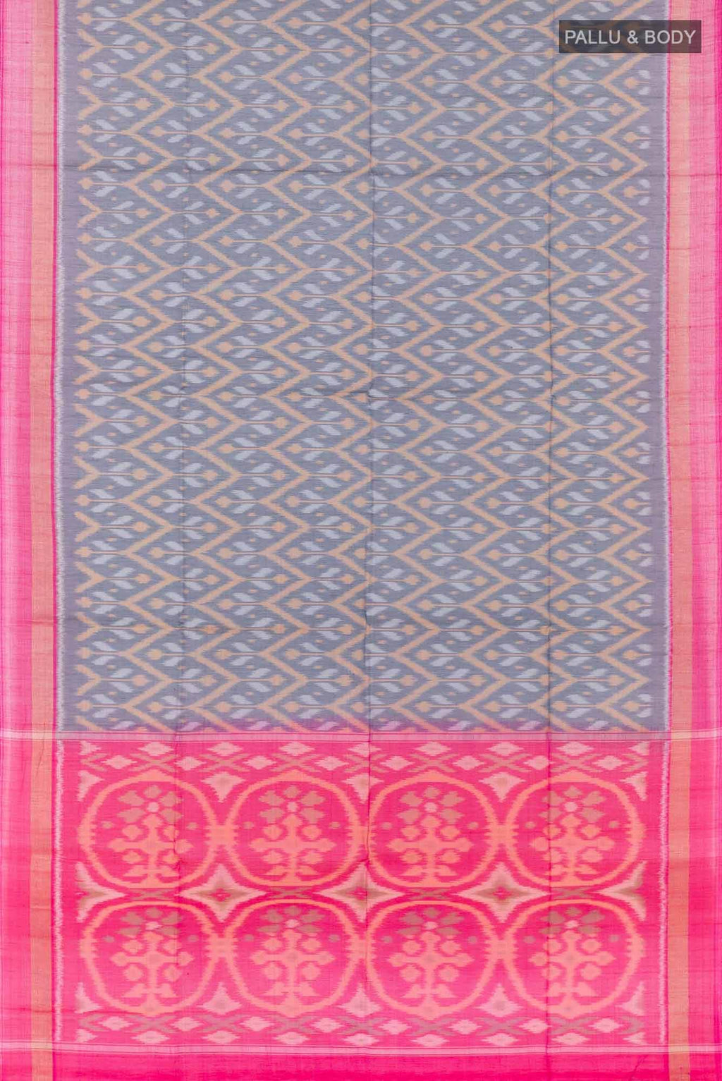 Blue Blended Kora Cotton Saree